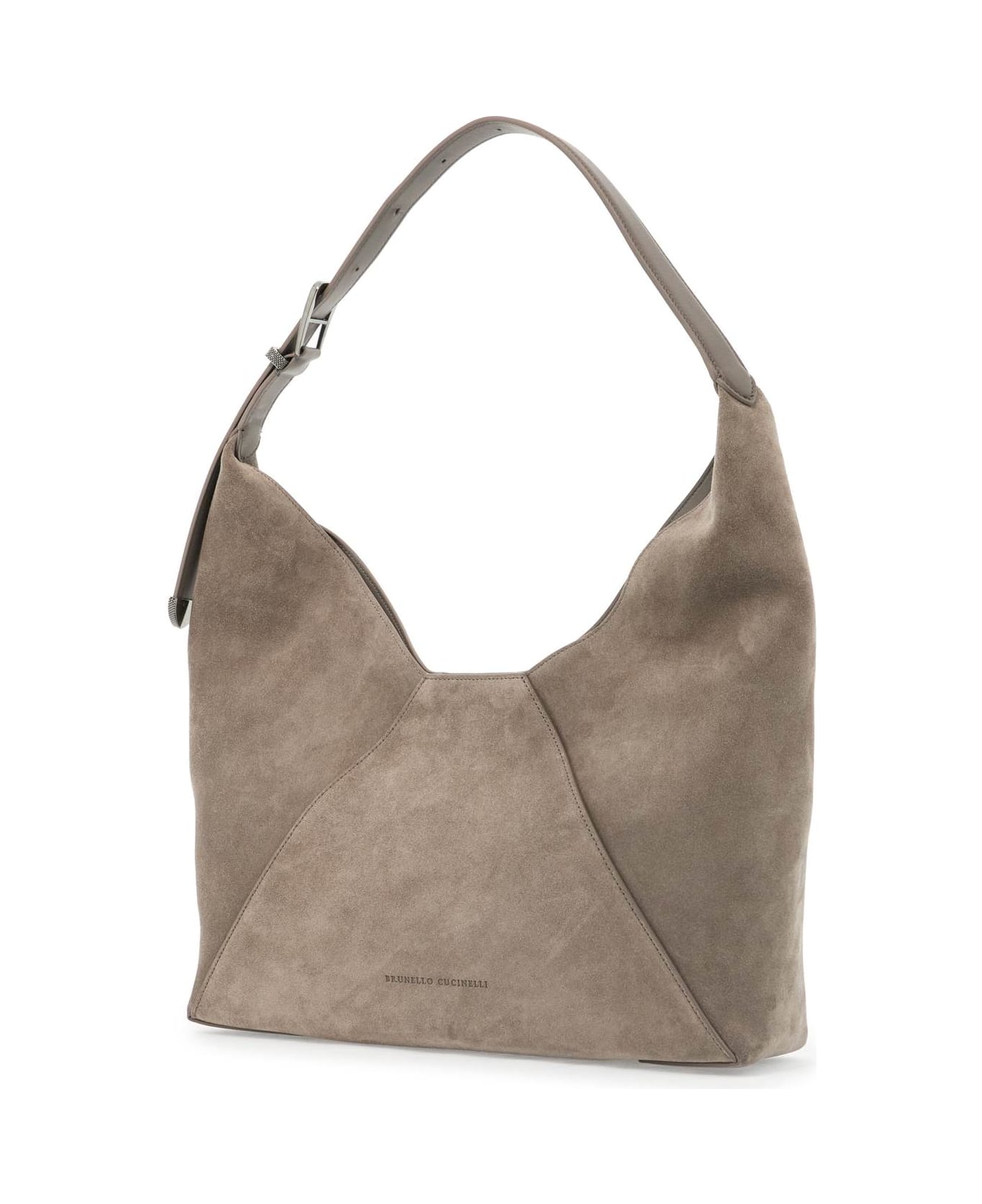 Brunello Cucinelli Beige Leather Crossbody Bag - Ossido