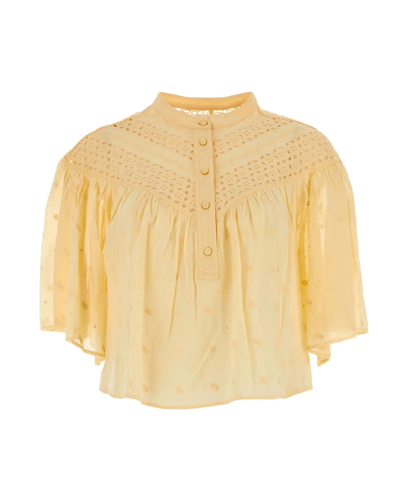 Marant Étoile Yellow Cotton Safi Blouse - Sunlight