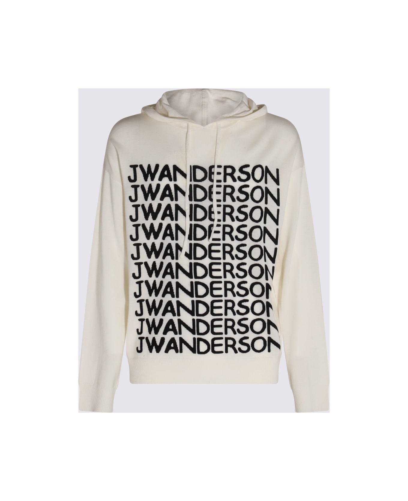 J.W. Anderson White And Black Wool Sweatshirt - White