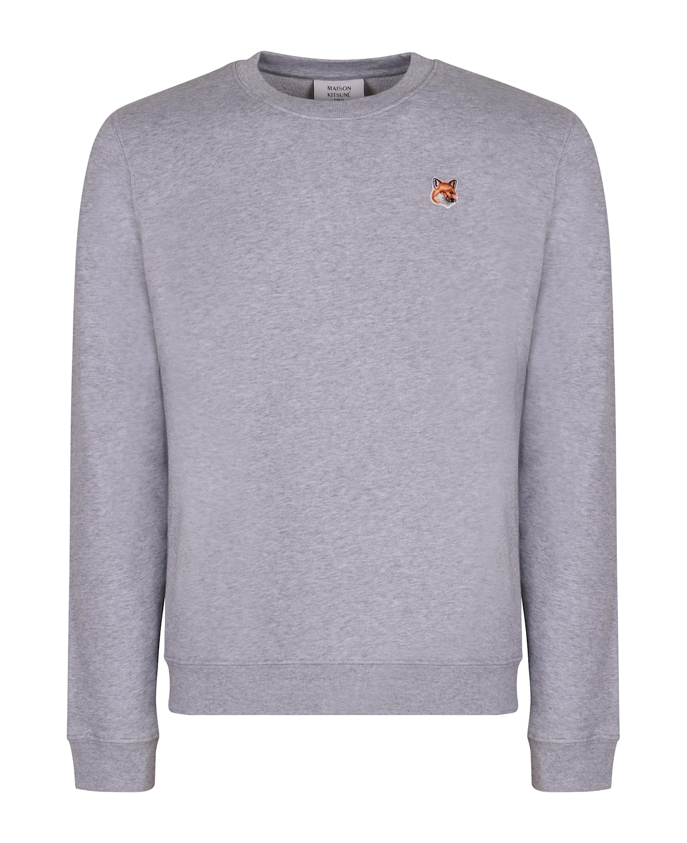 Maison Kitsuné Cotton Crew-neck Sweatshirt - grey