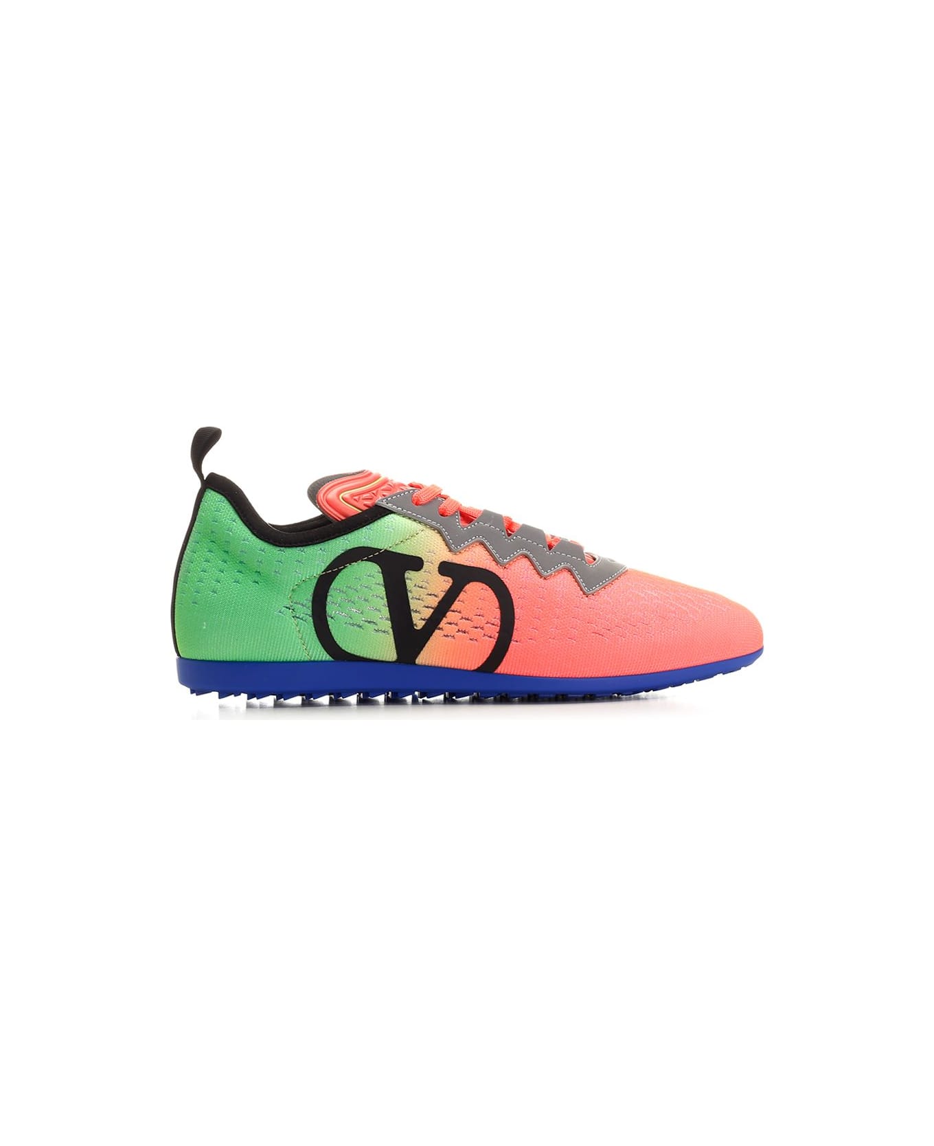 Valentino Garavani 'chromathon' Sneaker - ORANGE/GREEN