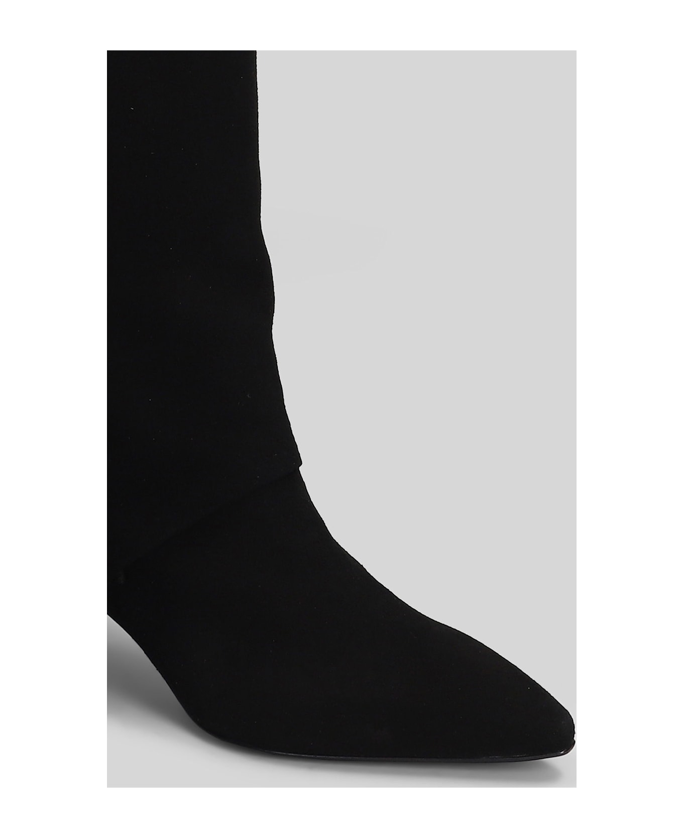 The Seller High Heels Boots In Black Suede - black