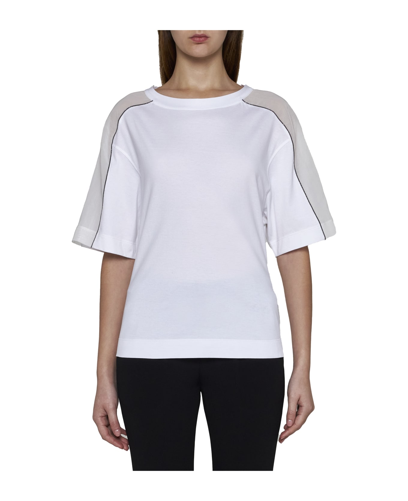 Brunello Cucinelli T-shirt - Bianco Tシャツ
