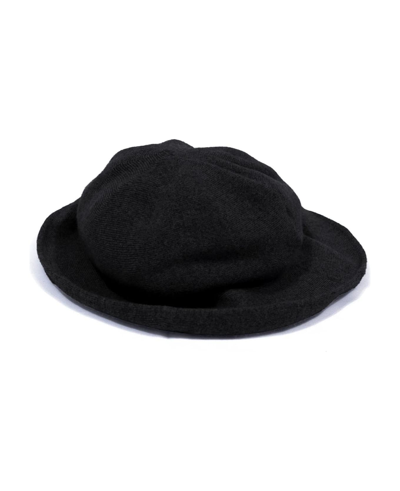 Kangra Black Wool And Cashmere Bucket Hat - Black