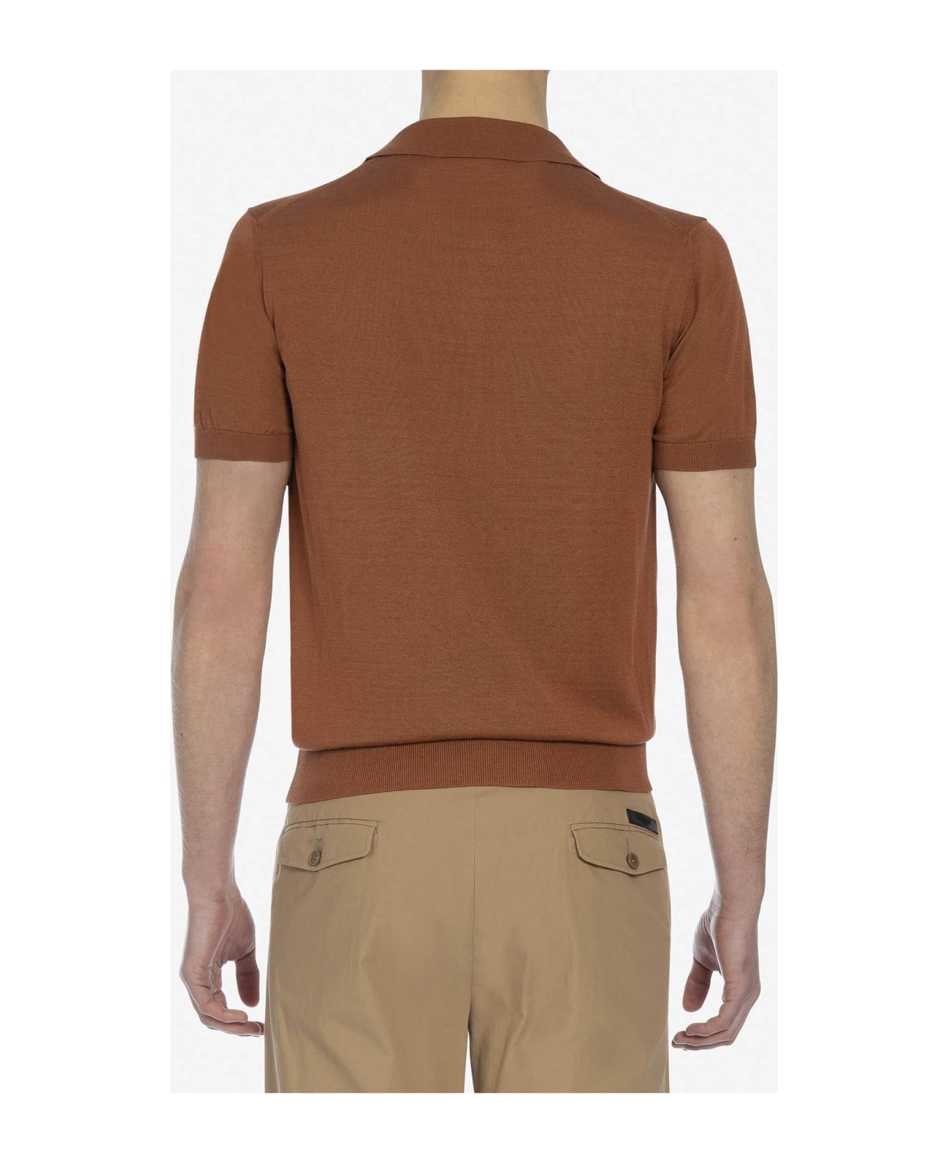Larusmiani 'harry' Polo Polo Shirt - Brown ポロシャツ