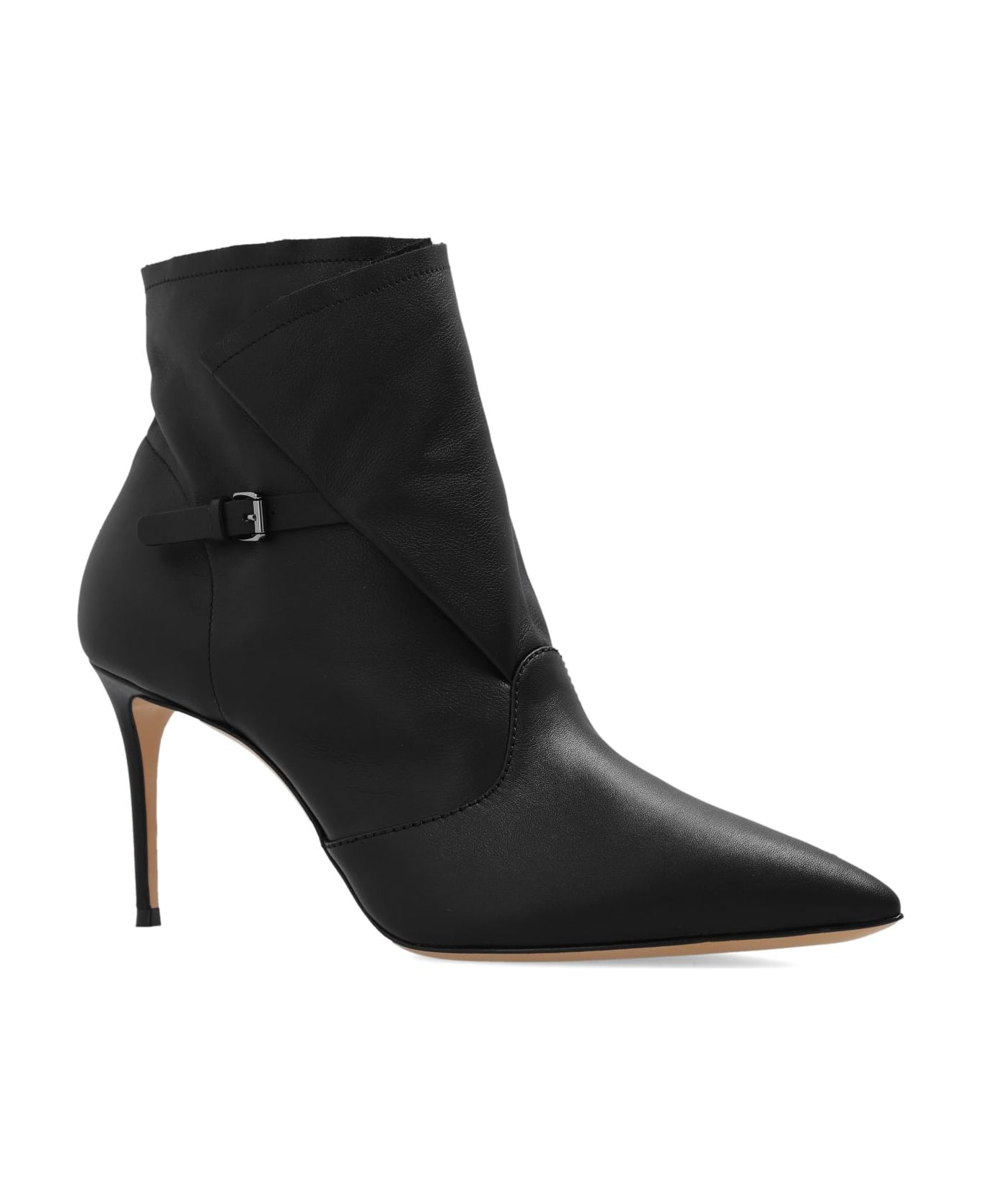 Casadei 'julia Kate' Heeled Ankle Boots - BLACK
