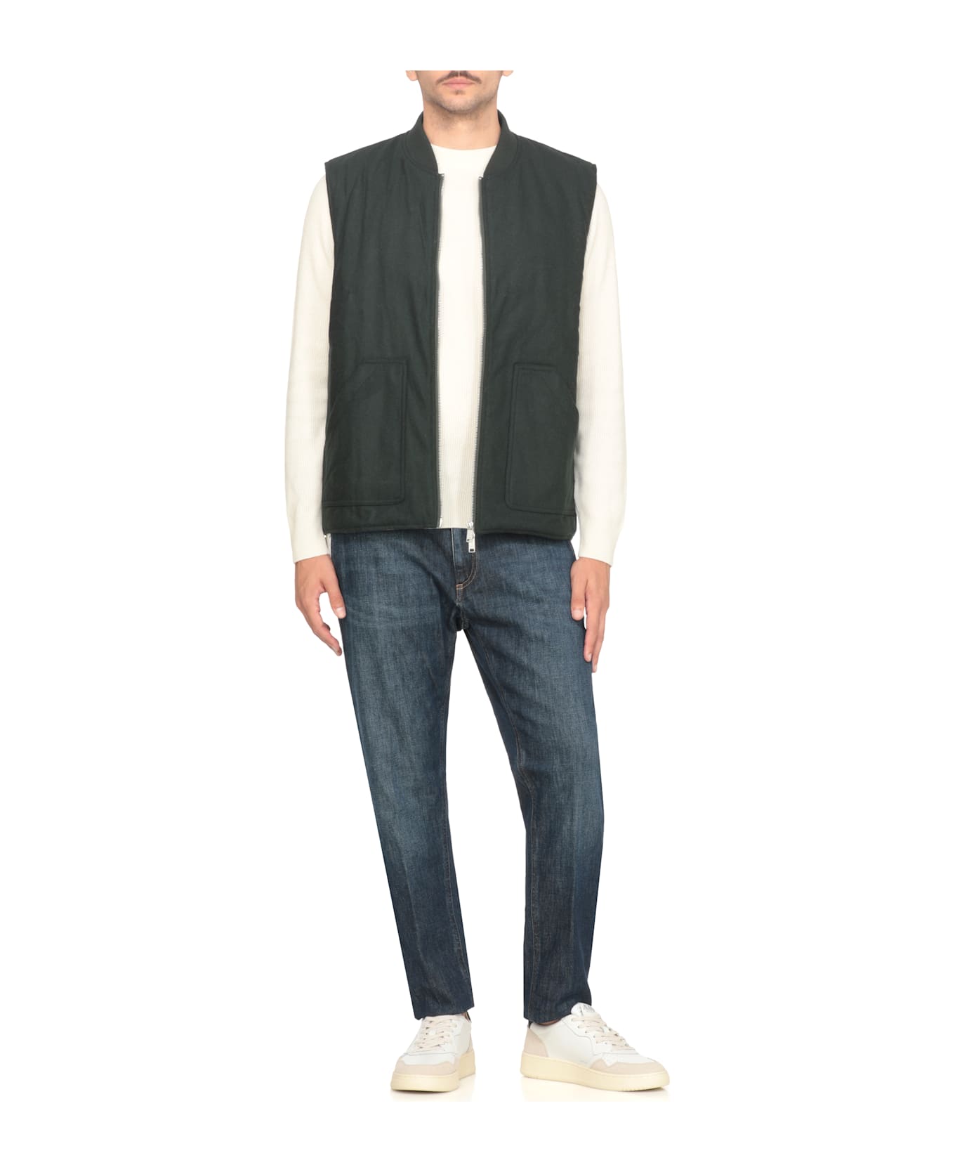 Autry Vest With Logo - Green