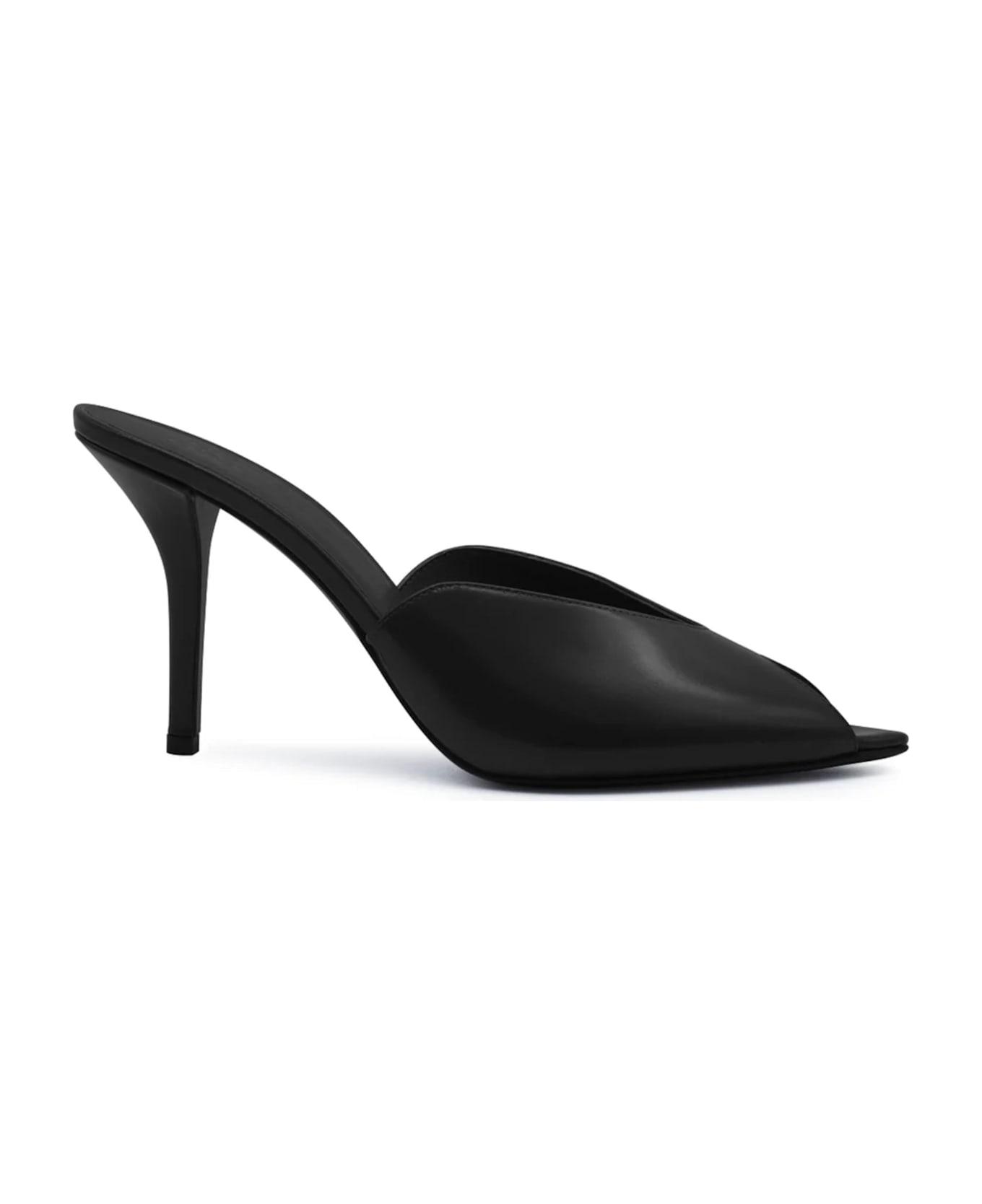 GIA BORGHINI Romi Heeled Slipper - Black