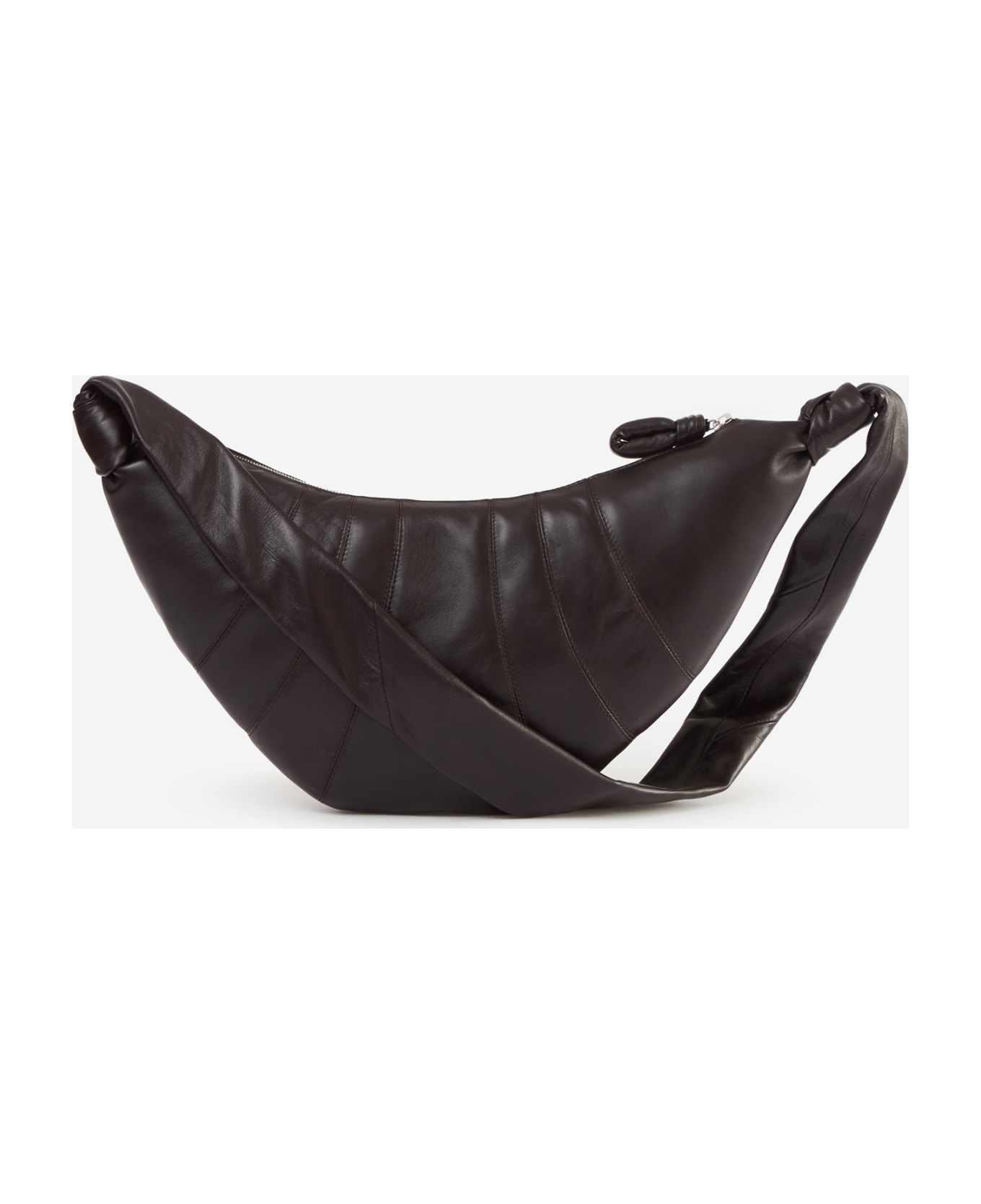 Lemaire Croissant Nappa Leather Medium Bag - Dark Chocolate