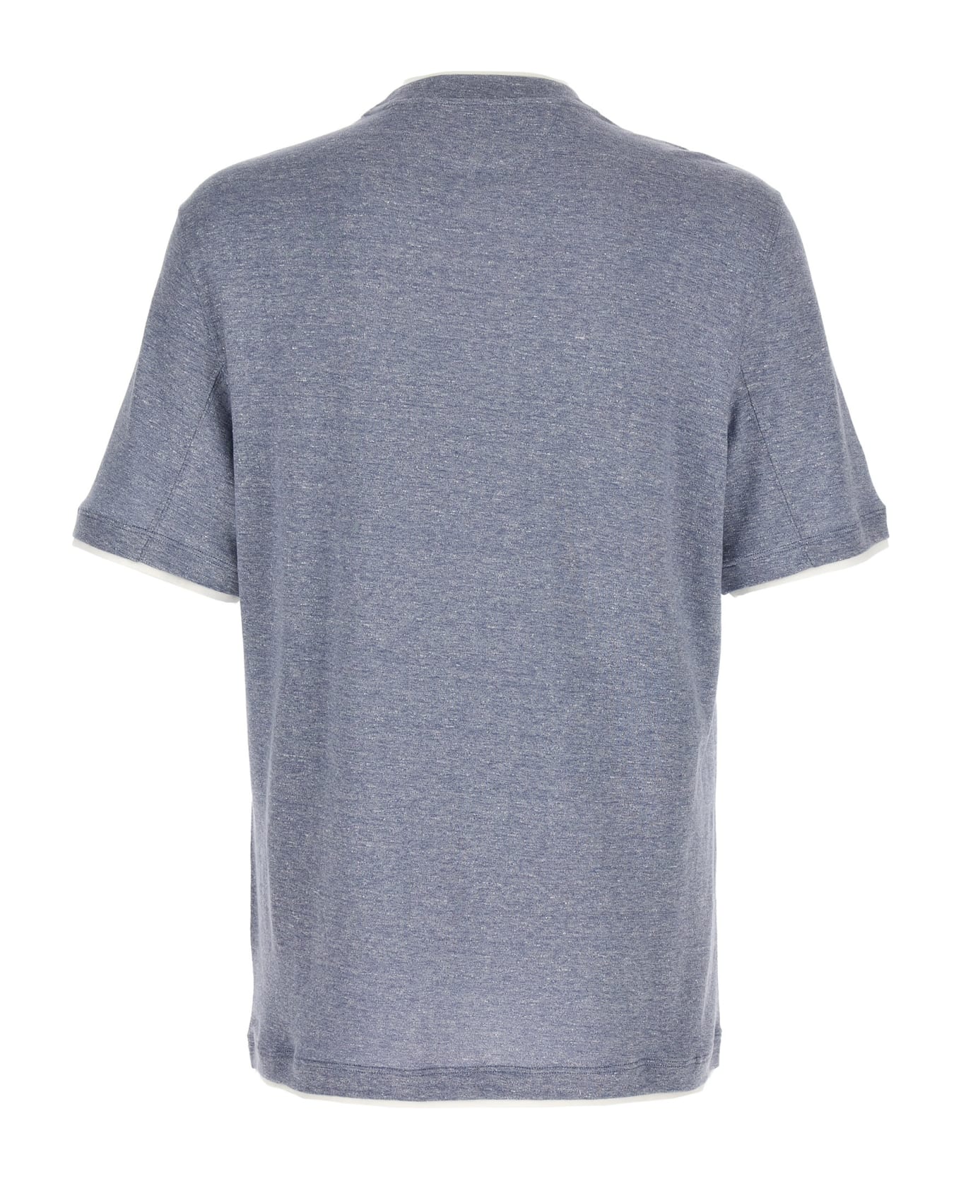 Brunello Cucinelli Double Hem T-shirt - Light Blue シャツ