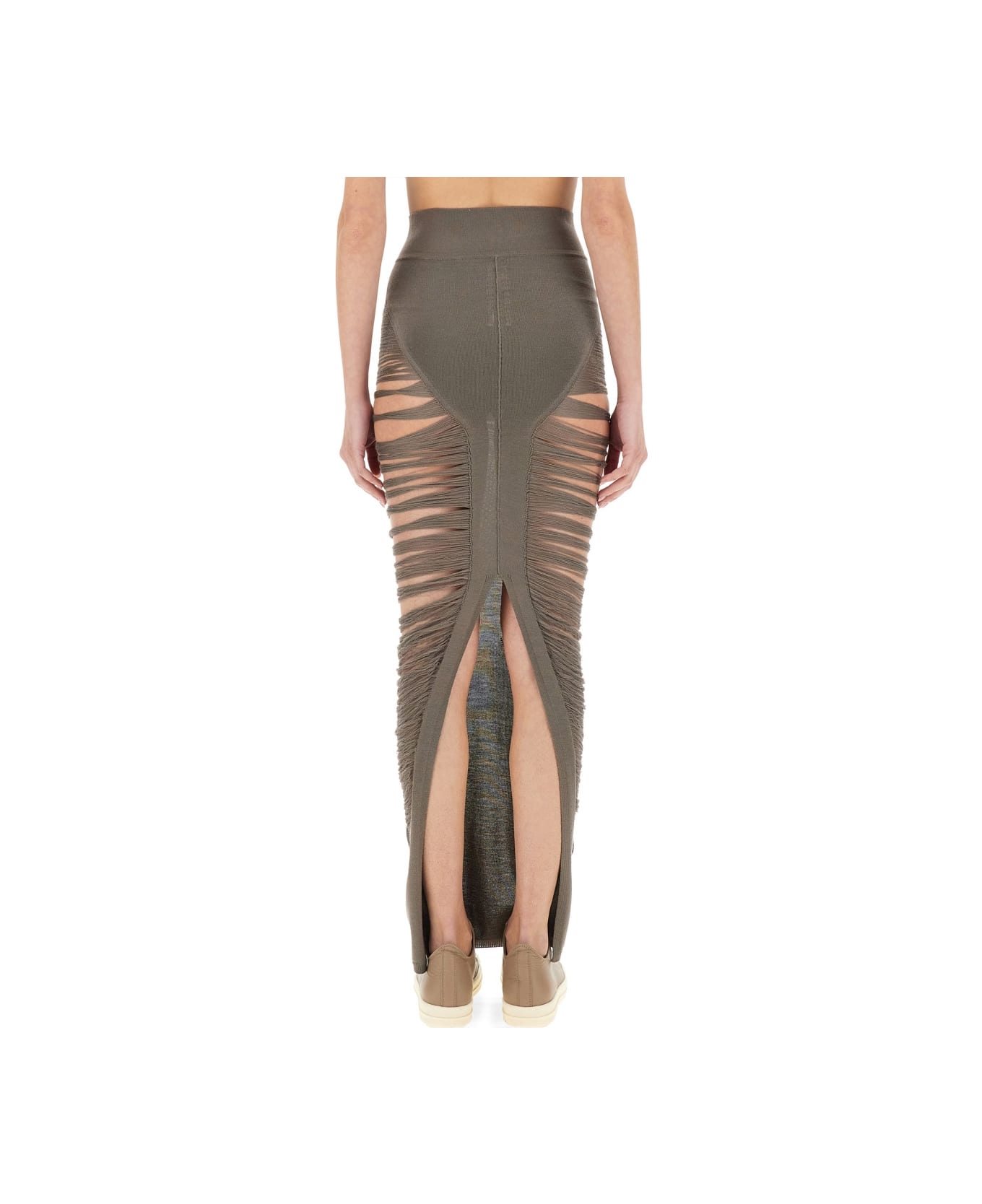 Rick Owens "pillar" Maxi Skirt - DOVE