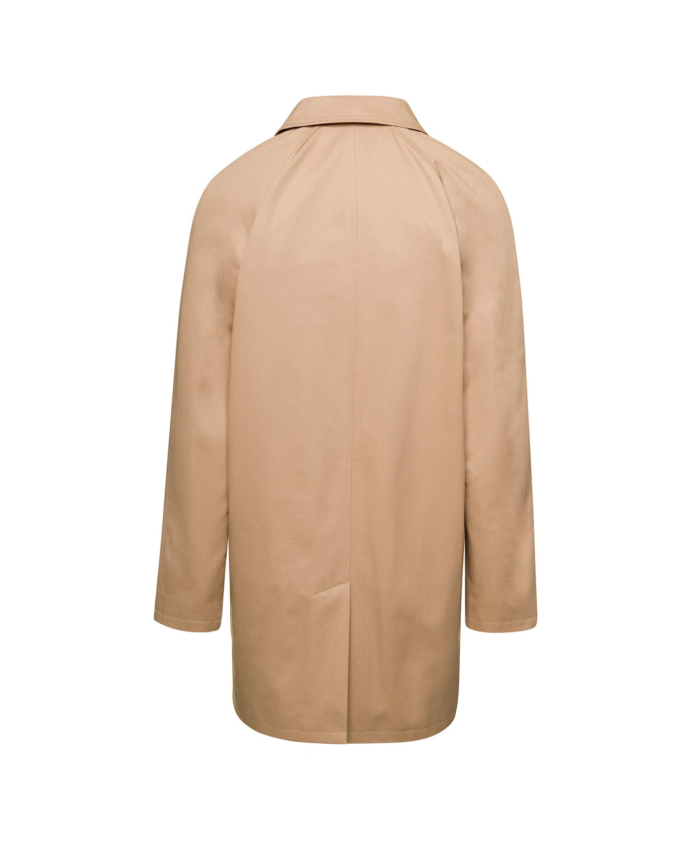 A.P.C. Beige Coat With Concealed Fastening In Cotton Man - Beige