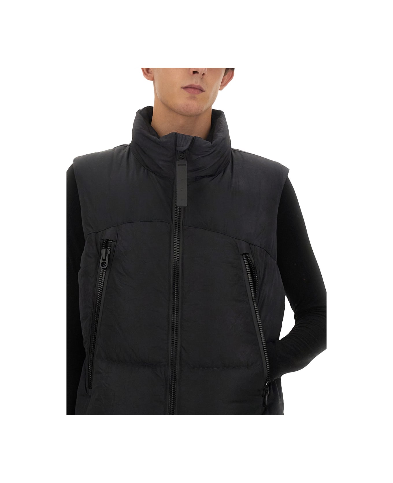 JG1 Jacket With Zip - BLACK