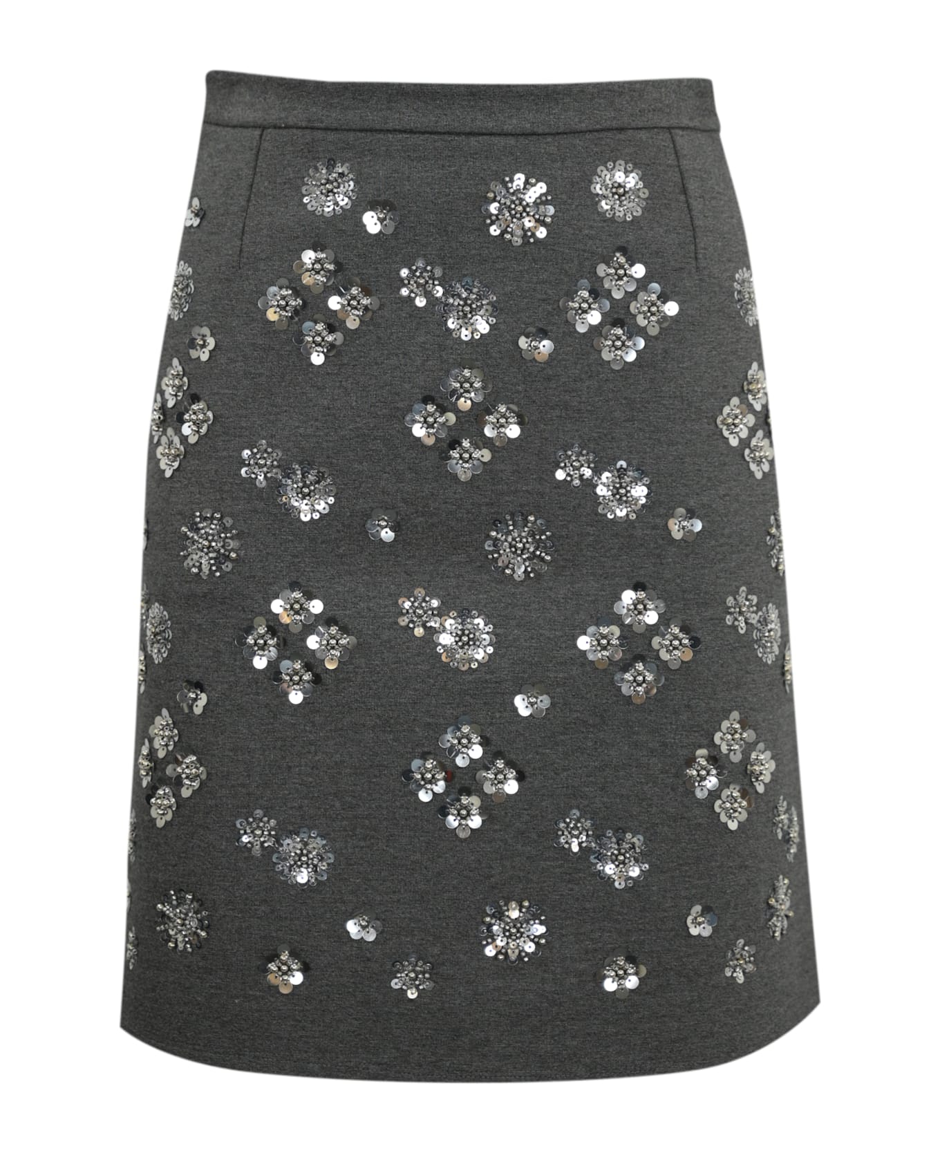 Weekend Max Mara Monza Skirt In Viscose Jersey - GRIGIO MELANGE