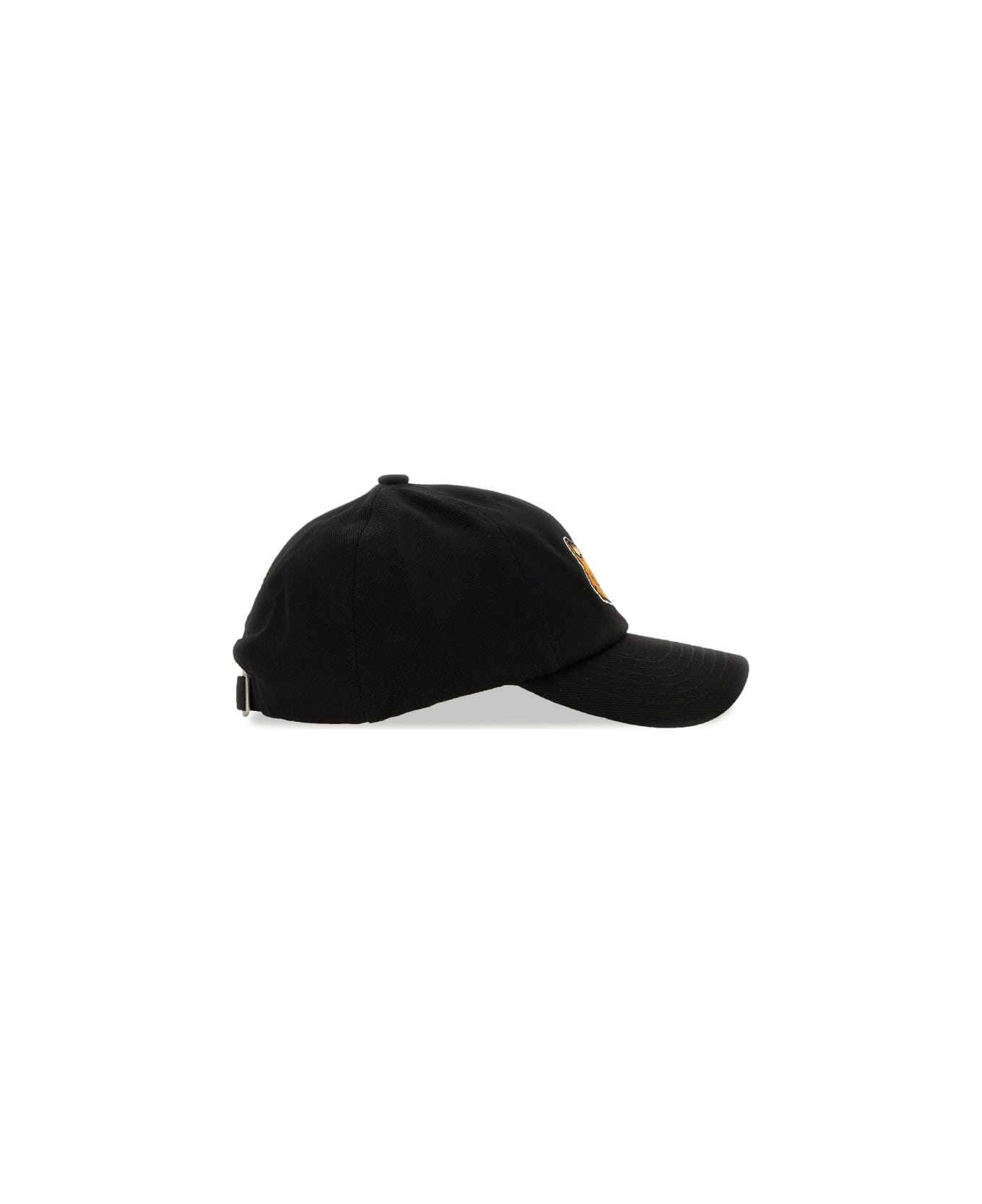 Maison Kitsuné Cotton Baseball Cap - BLACK