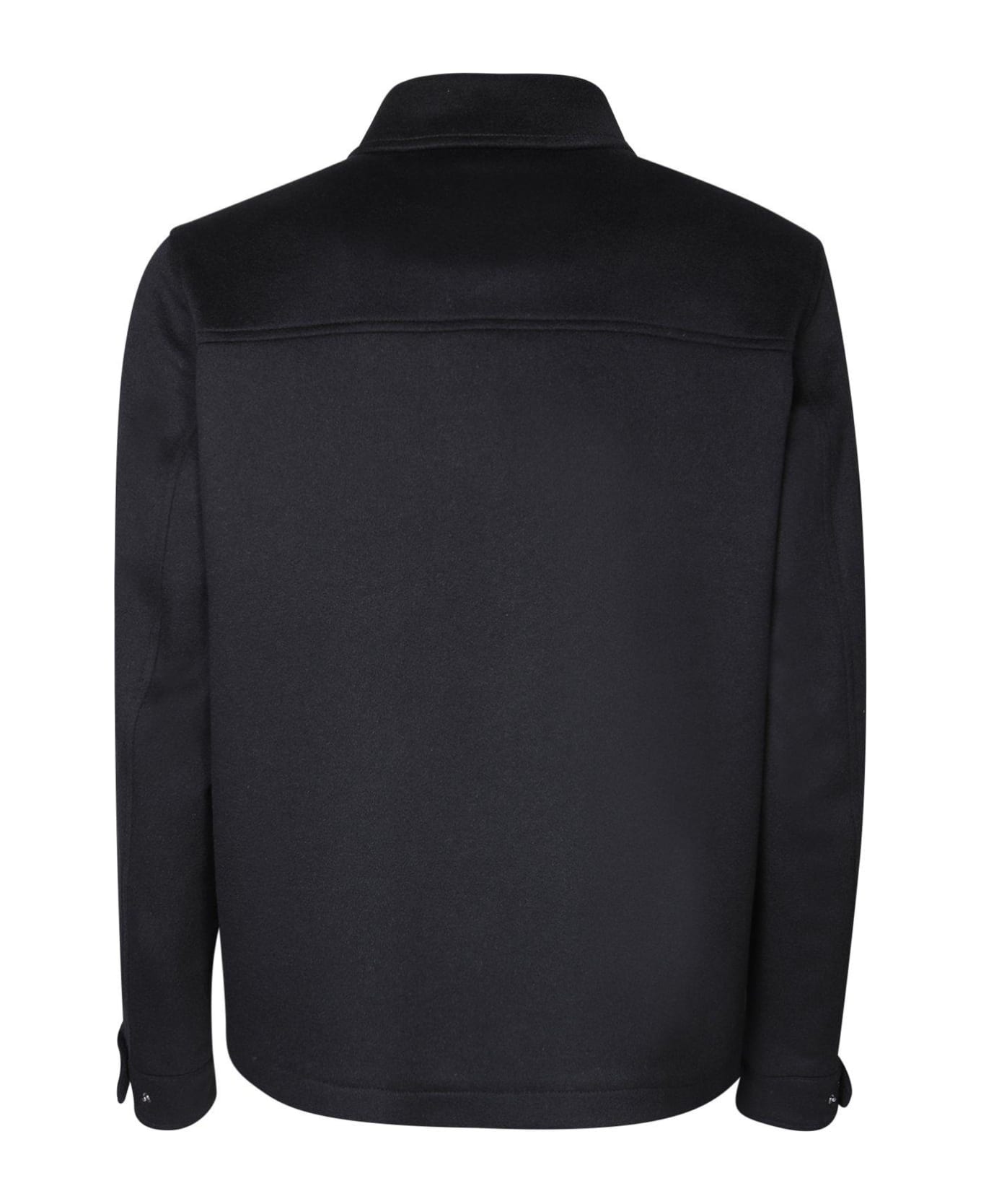 Herno Buttoned Shirt Jacket - BLACK