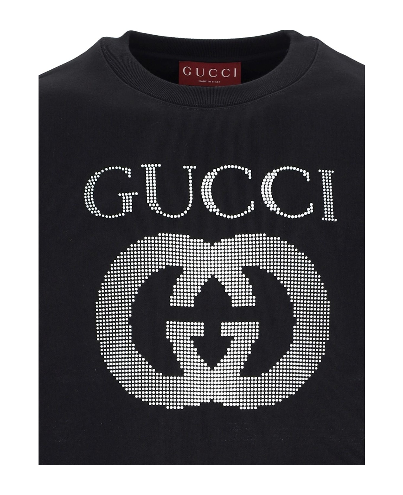 Gucci Logo Crewneck Sweatshirt - Black Mix