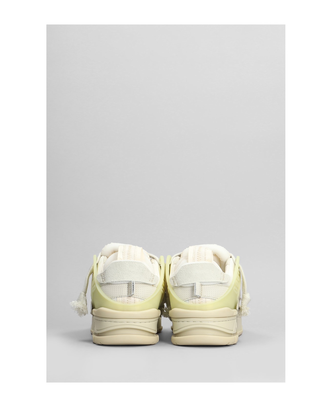 Axel Arigato Area Patchwork Sneakers In Beige Suede And Leather - NEUTRALS