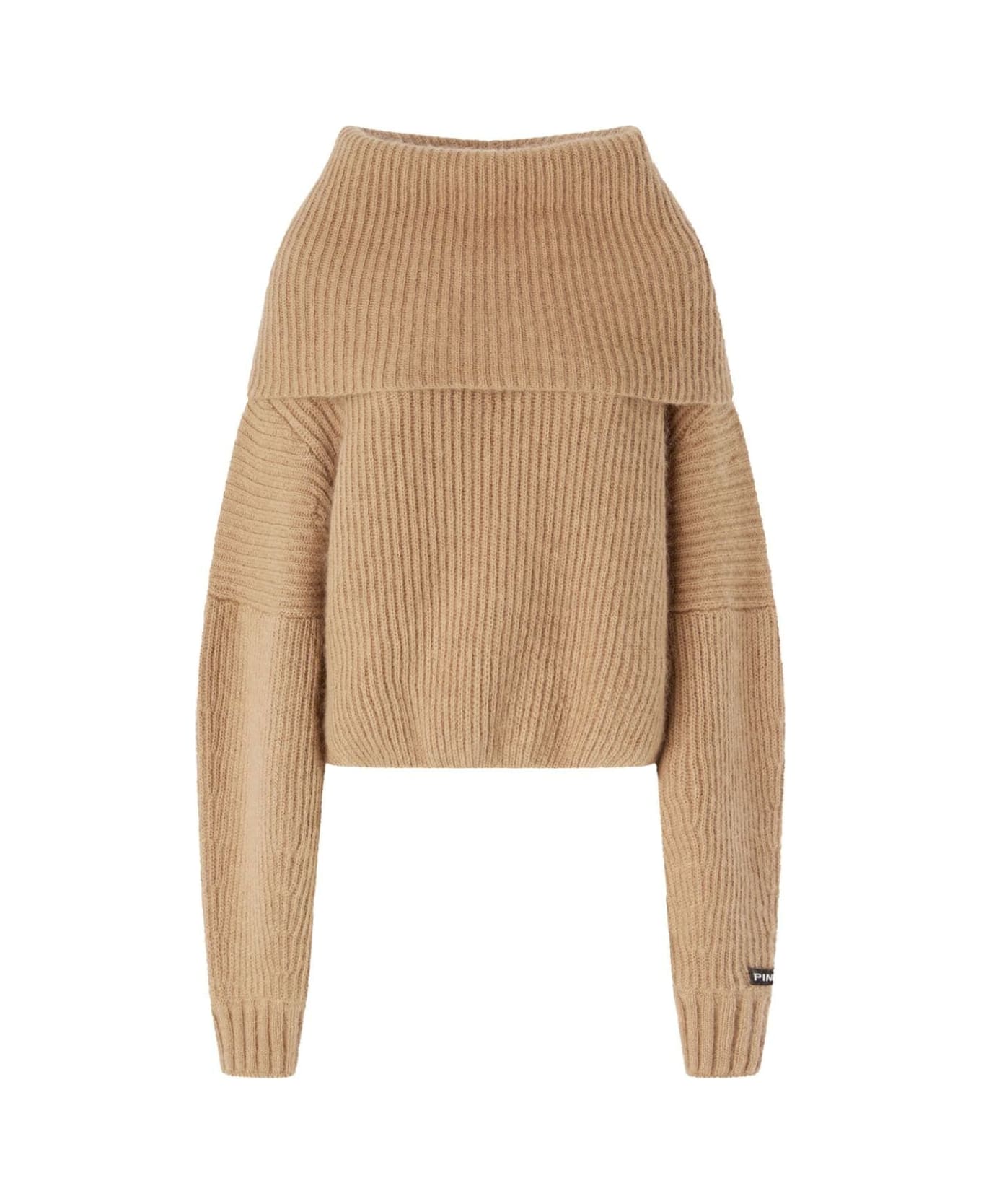 Pinko Sphynx Mohair Mix Sweater - Beige Grey