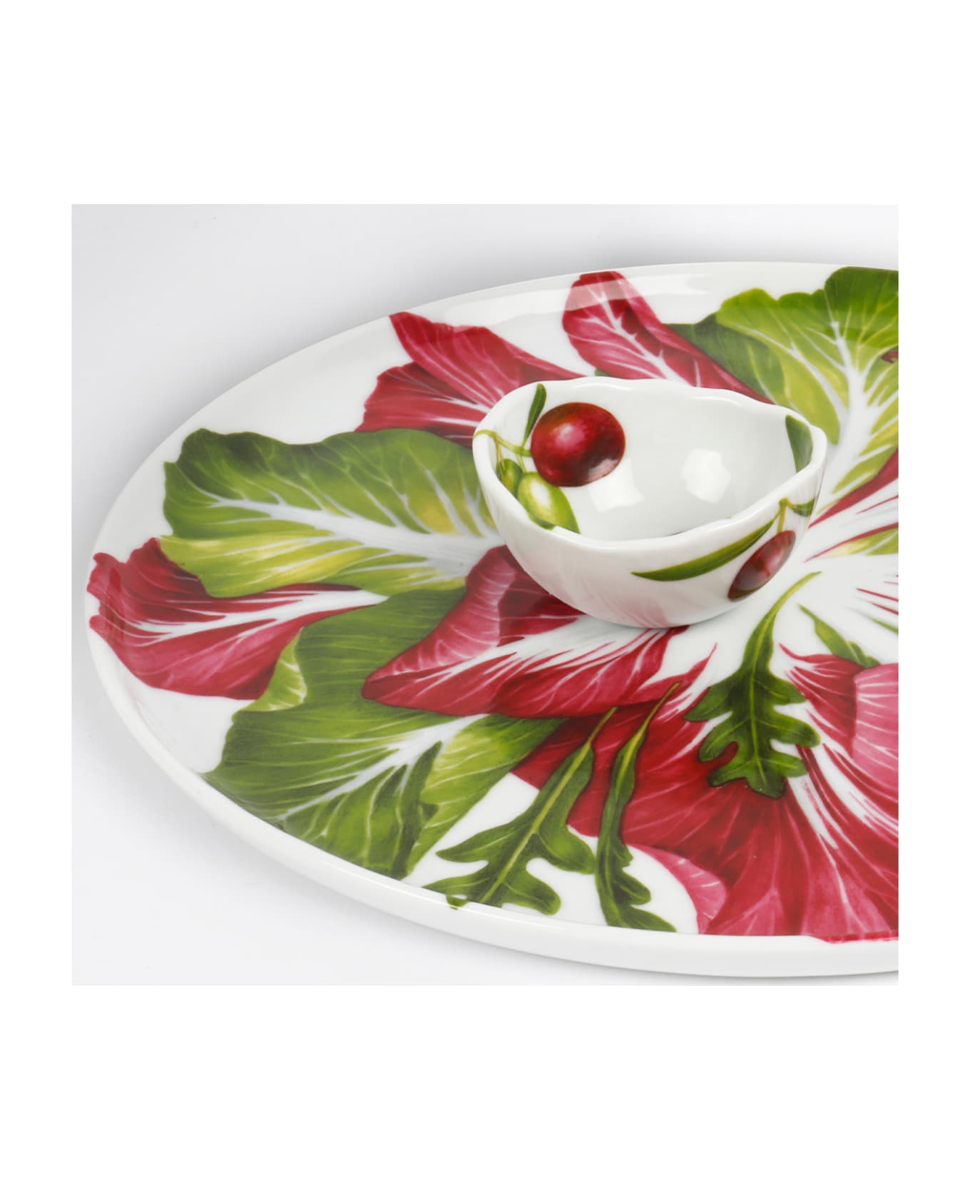 Taitù Round Platter INSALATE - Dieta Mediterranea Vegetables Collection - Multicolor