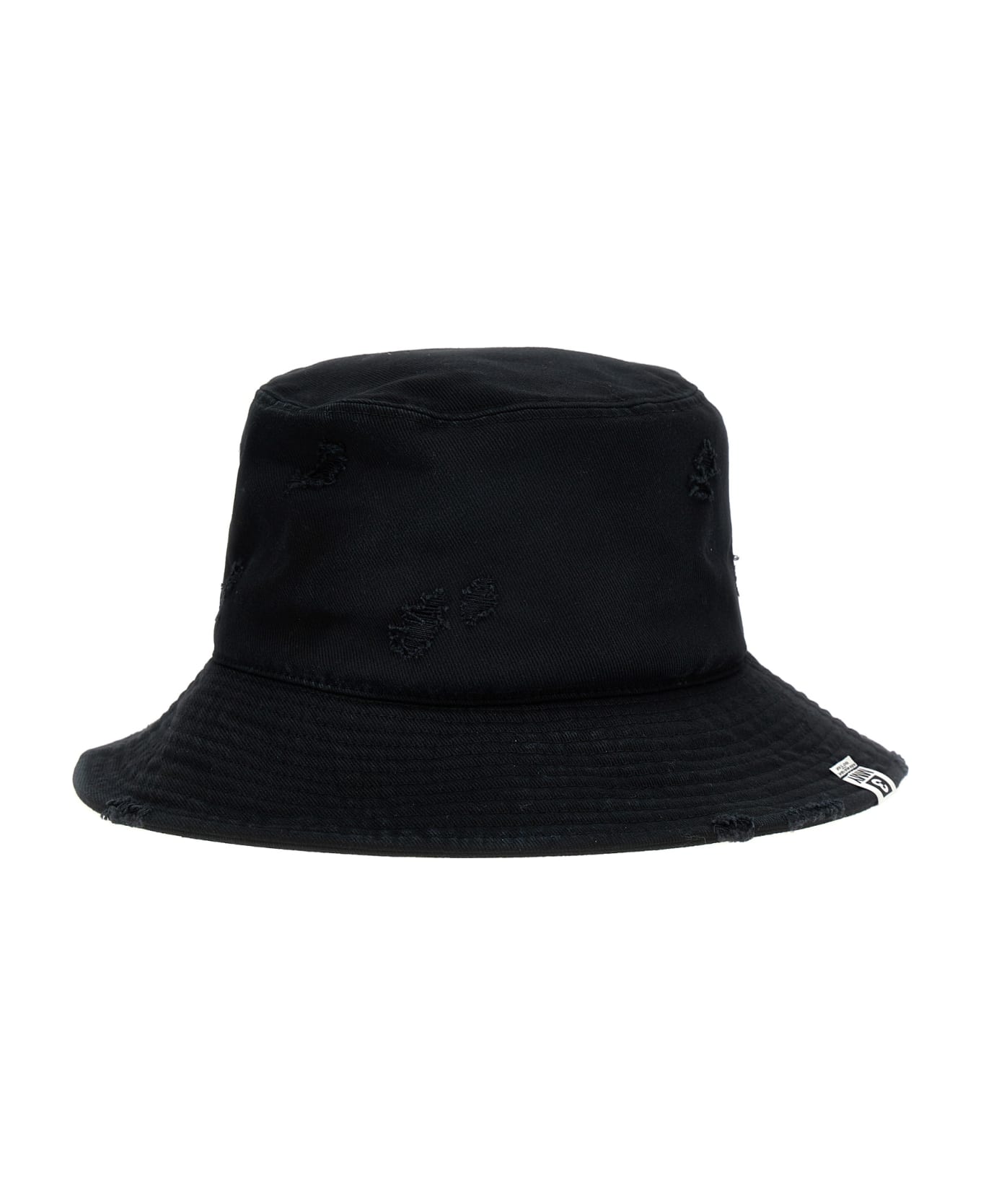 Mihara Yasuhiro Distressed Effect Bucket Hat - Black  