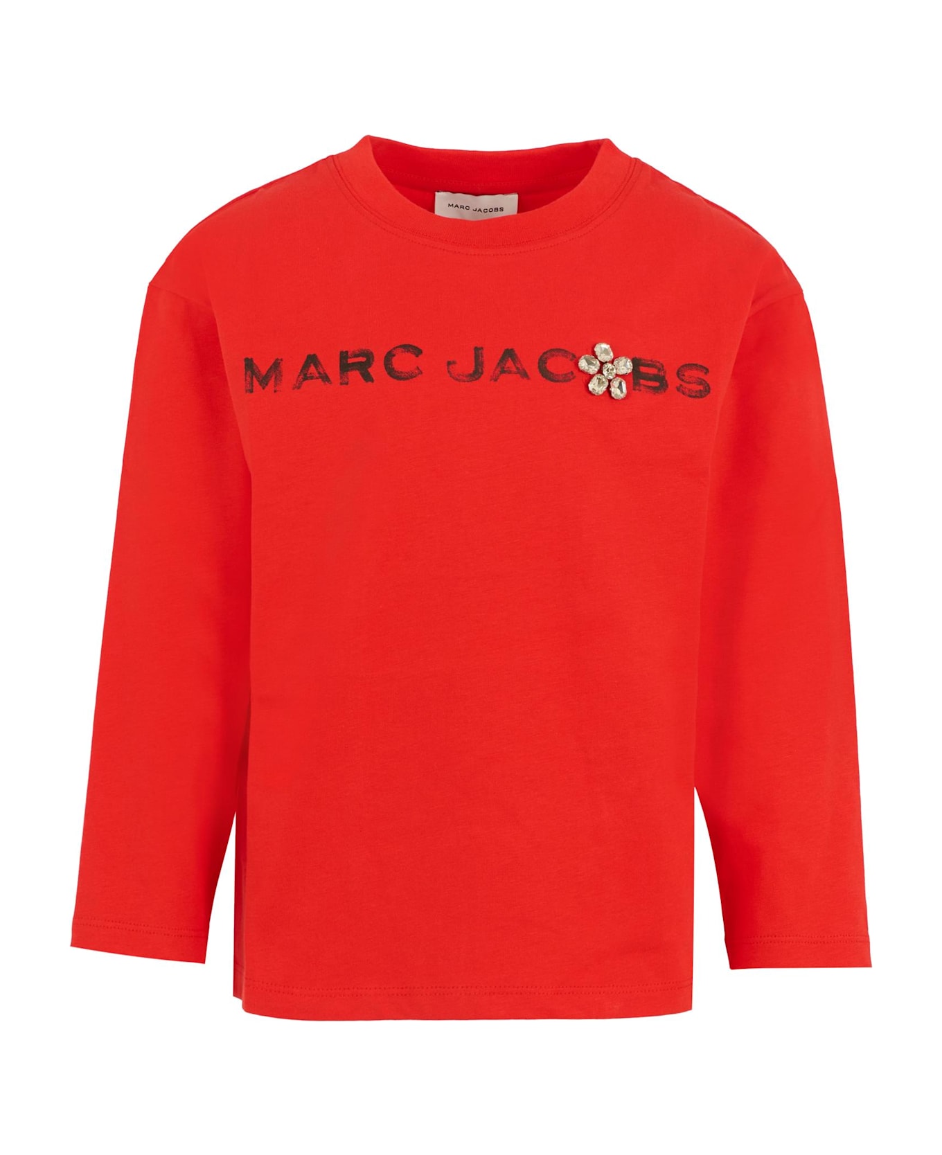Marc Jacobs Red T-shirt For Girl With Logo - Red
