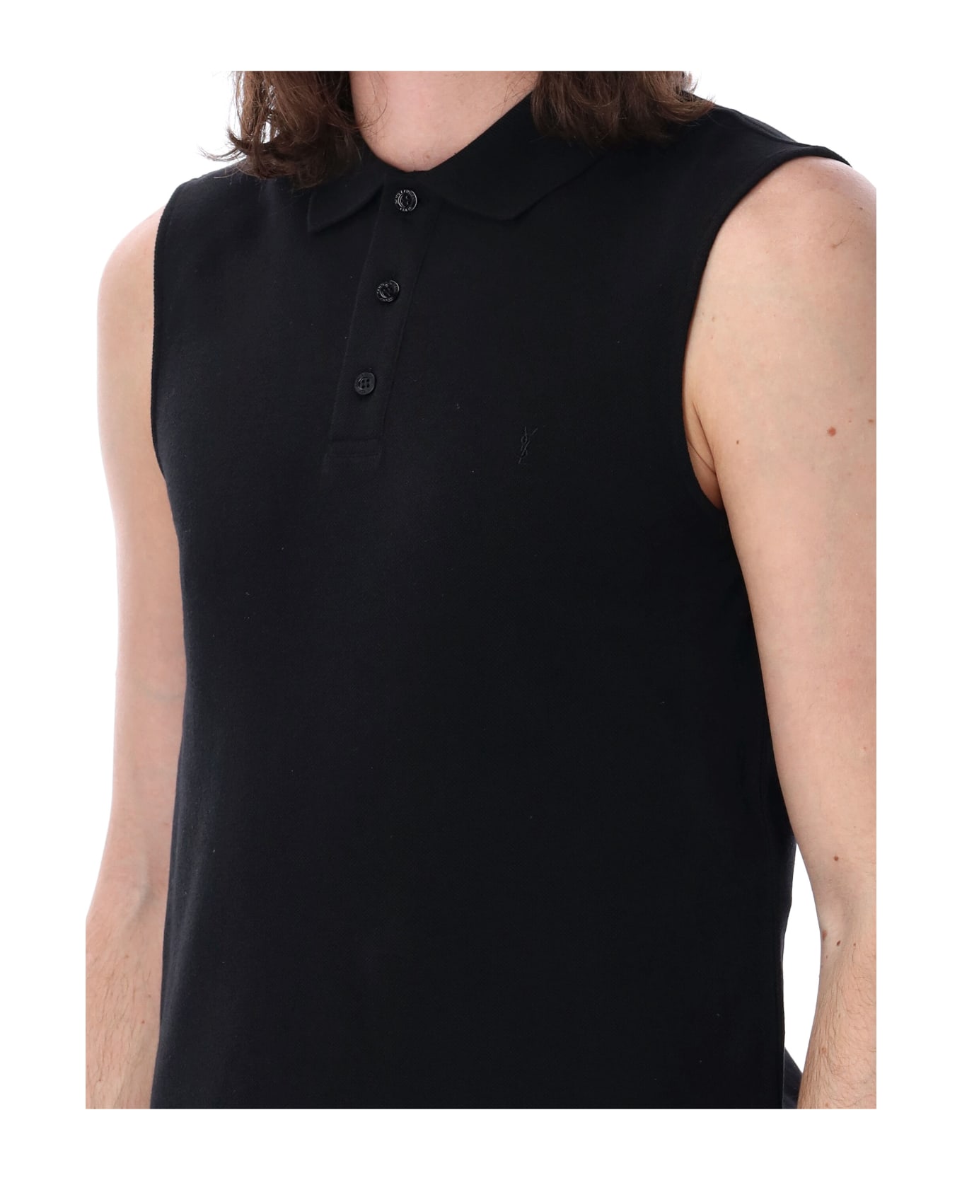 Saint Laurent Polo Shirt - Black ポロシャツ