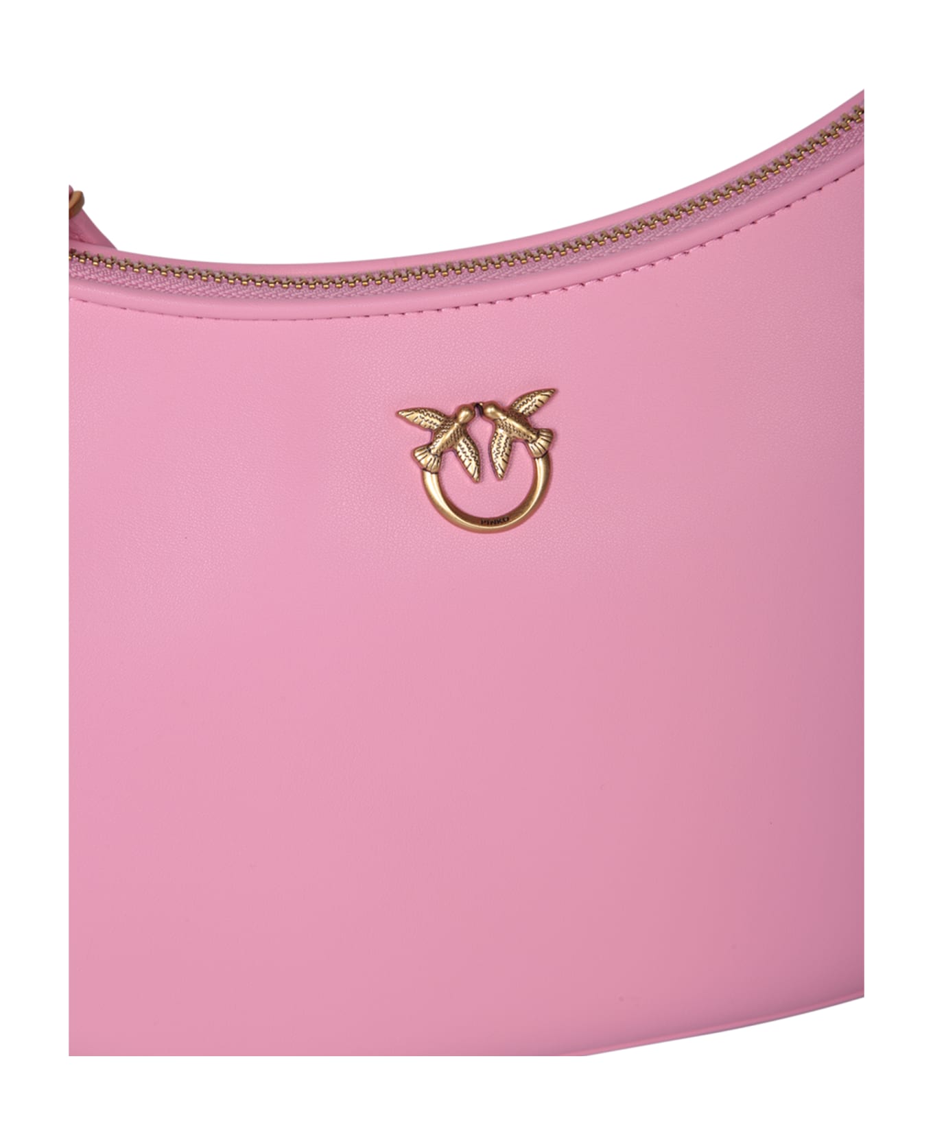 Pinko Love Birds Zip-up Shoulder Bag - Pink