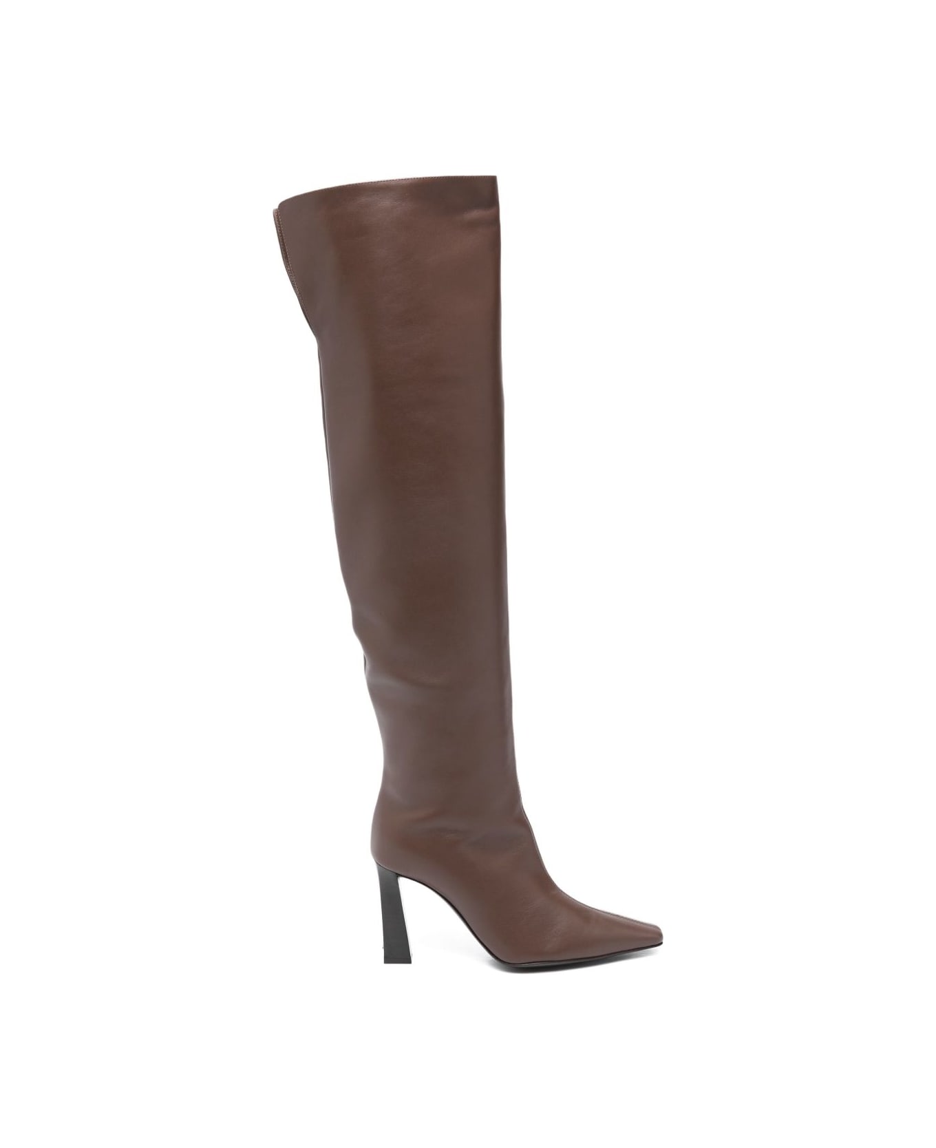Giuseppe Zanotti Janiee Leather Heel Boots - Brown