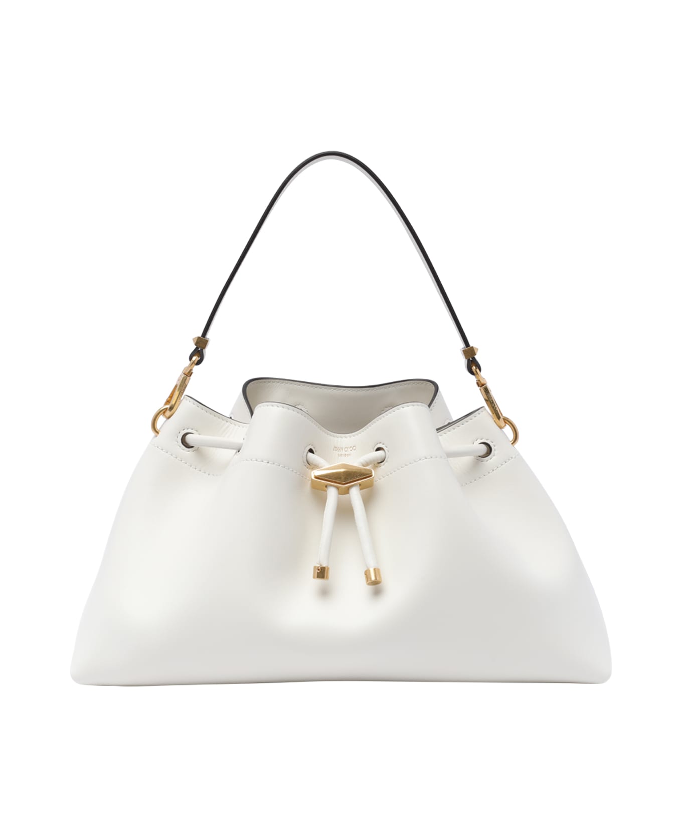 Jimmy Choo Bon Bon Bucket Bag - White