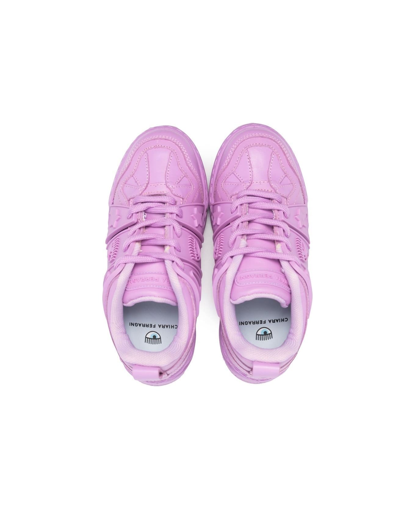 Chiara Ferragni Sneakers With Logo - Violet