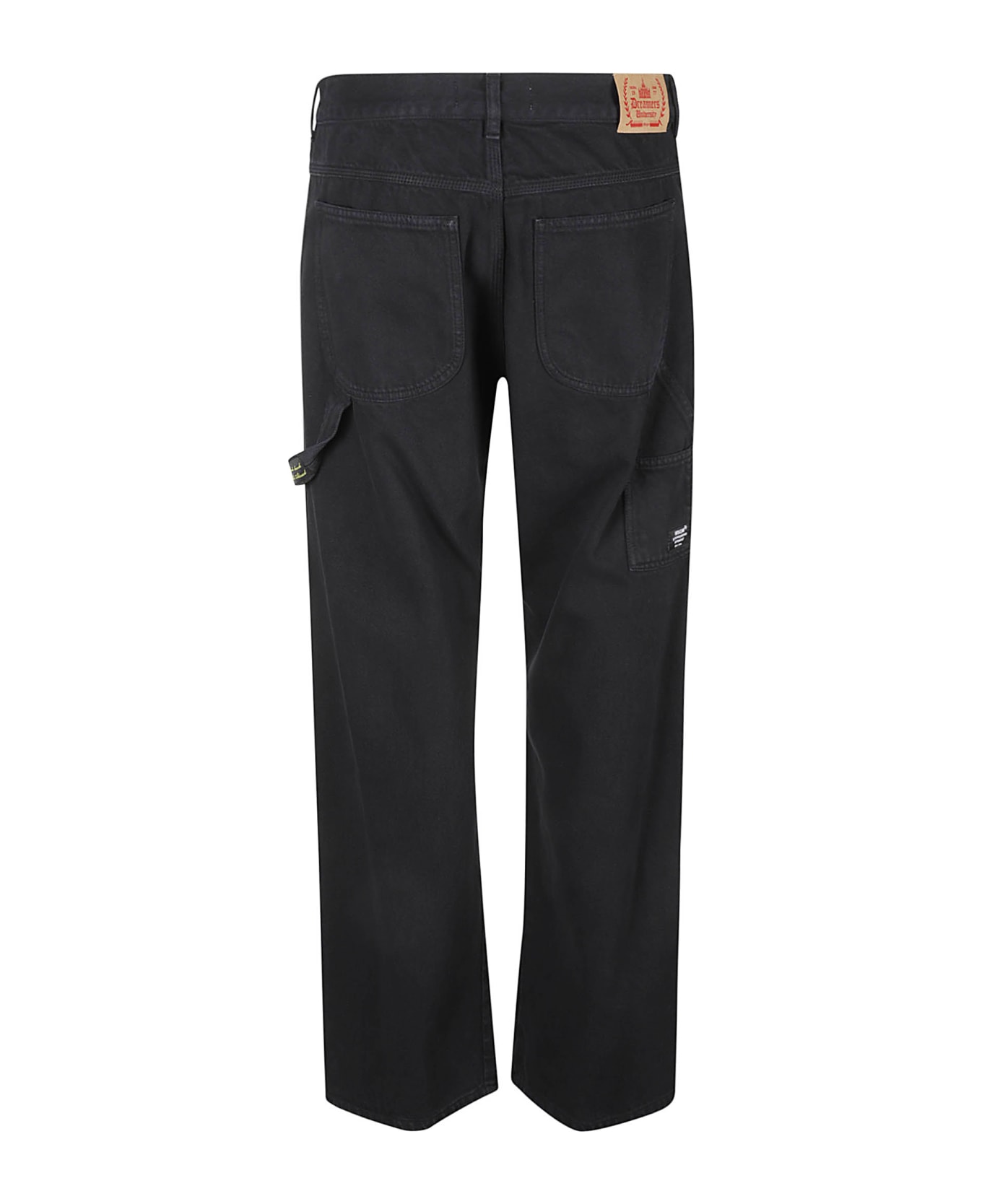 MSGM Straight Buttoned Jeans - Nero