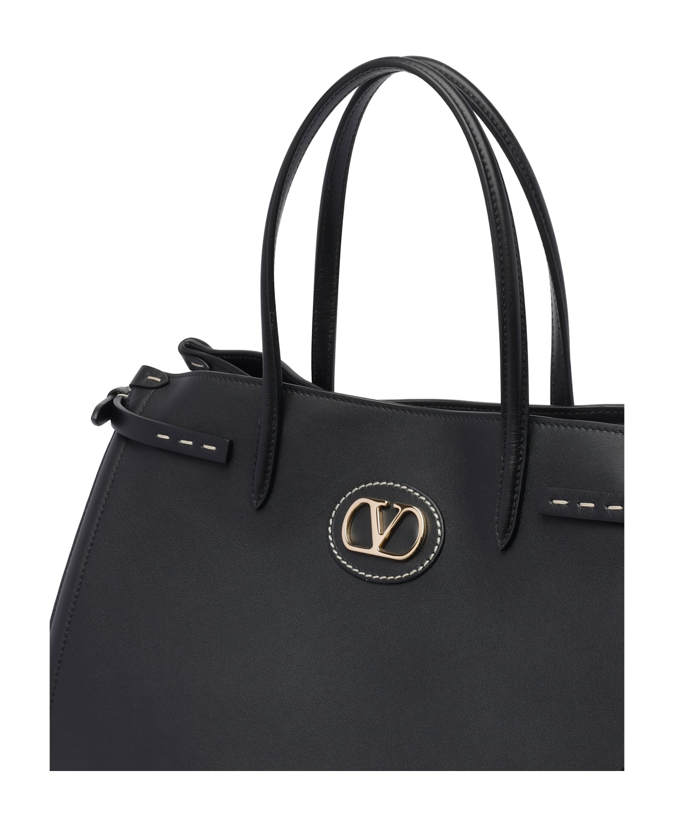 Valentino Garavani Medium Antibes Shopping Bag - Black