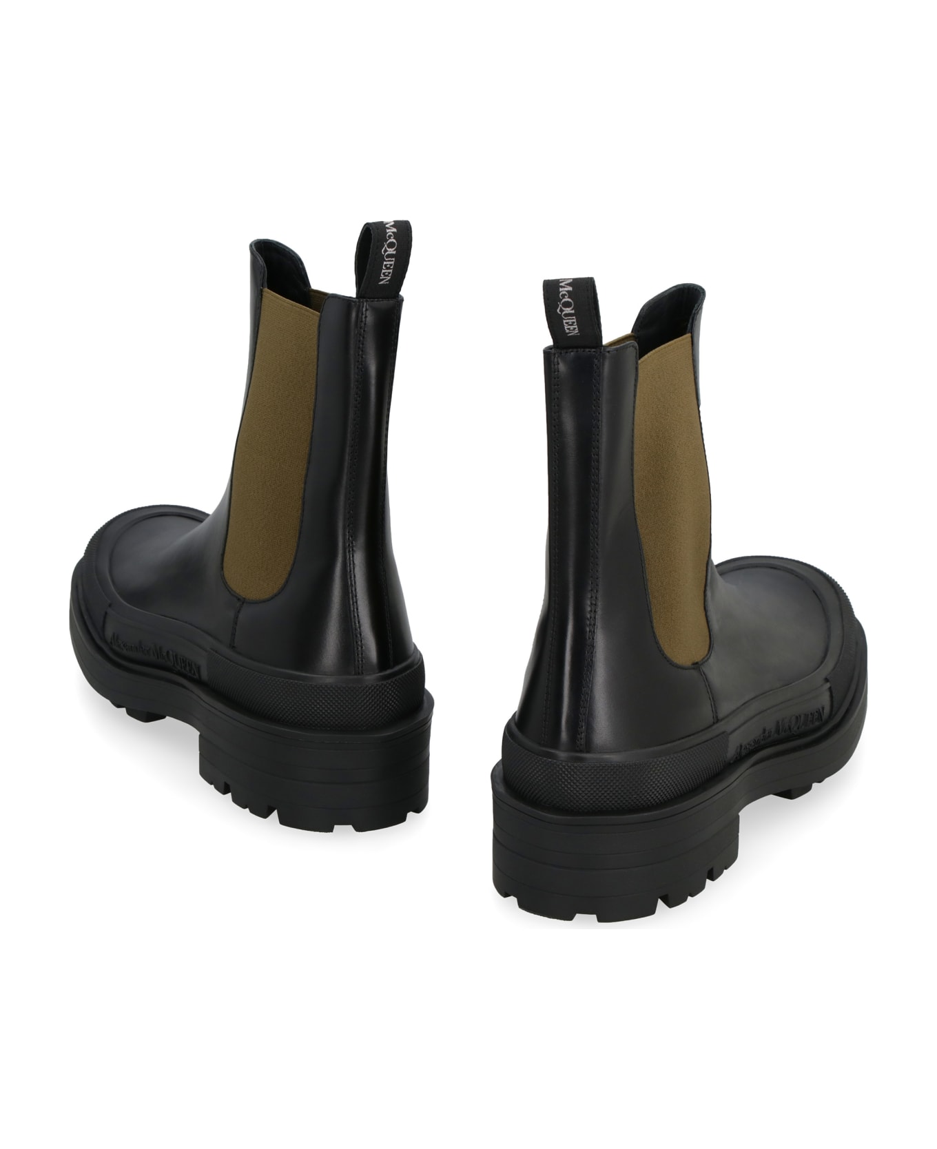 Alexander McQueen Leather Boots - black ブーツ