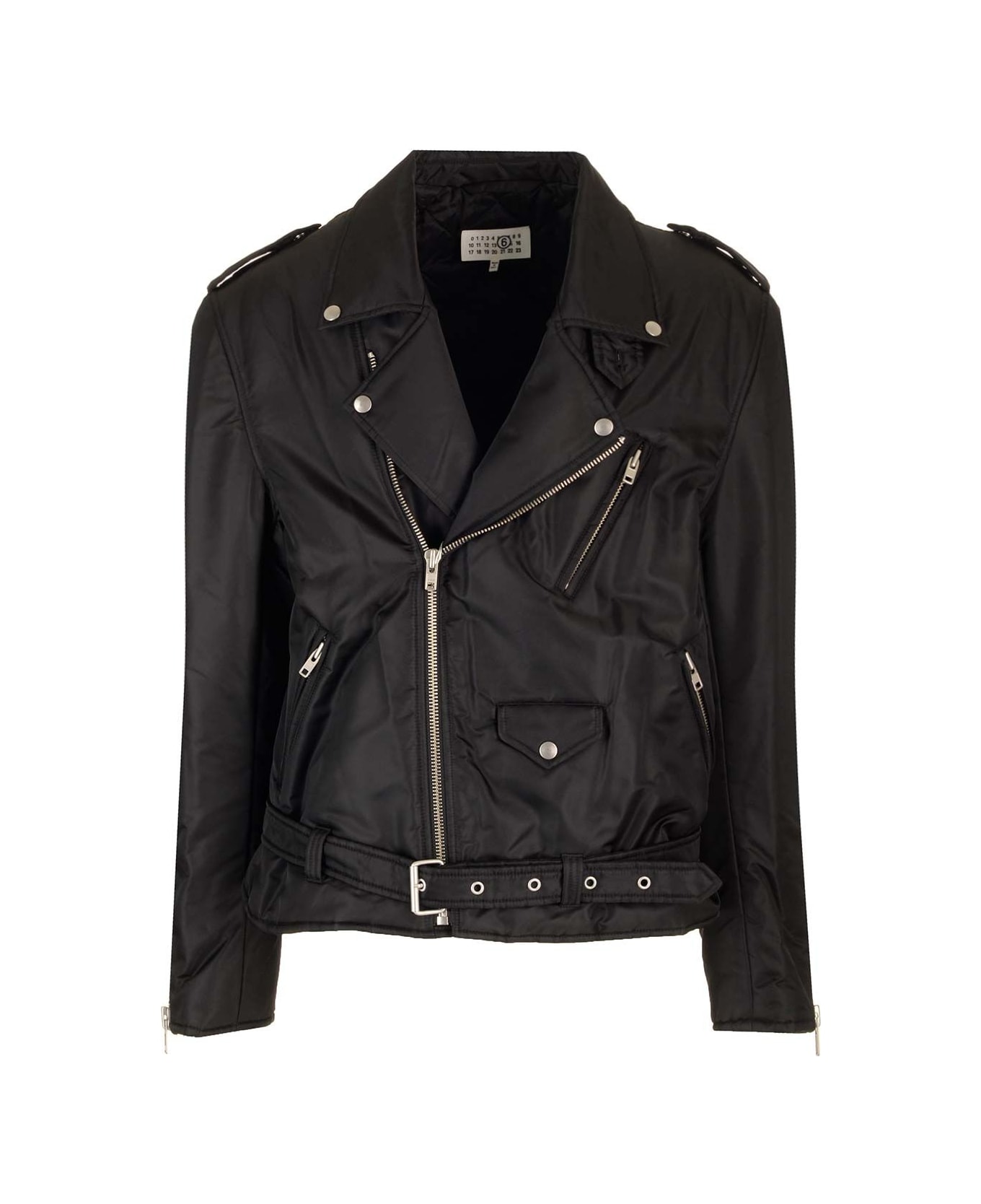 MM6 Maison Margiela Faux Leather Biker Jacket | italist