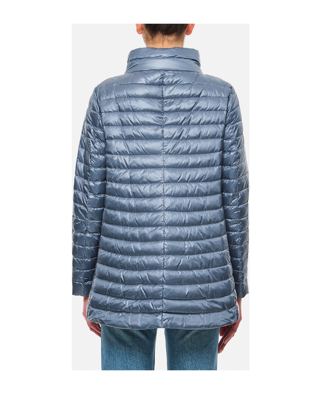 Herno Reversible Nylon Downjacket - Clear Blue