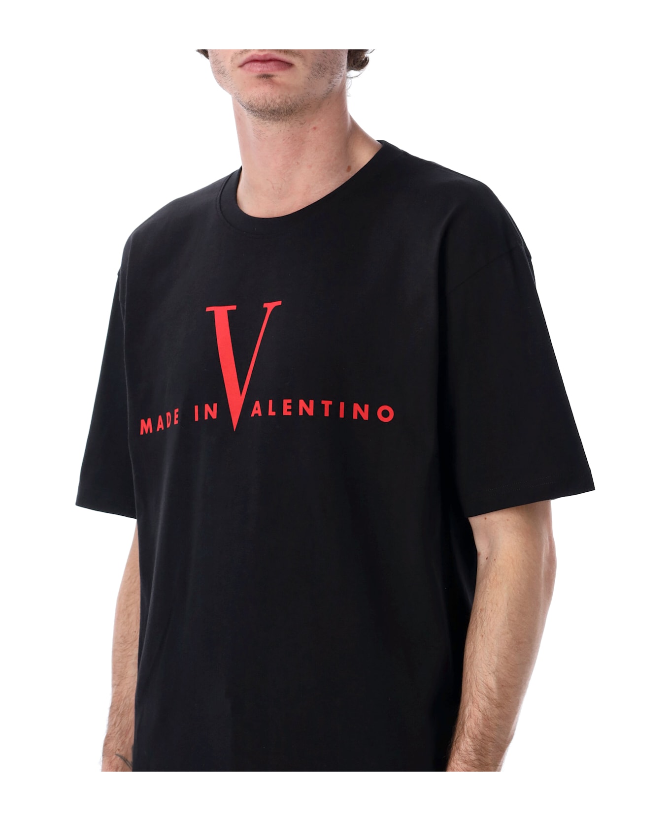 Valentino Garavani Made In Valentino T-shirt - BLACK/RED