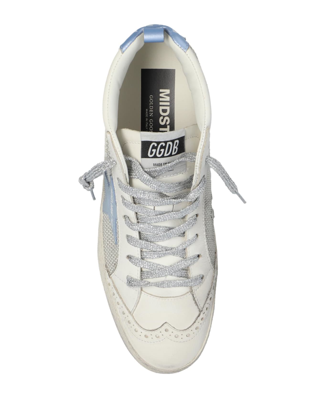 Golden Goose Mid Star Classic High-top Sneakers - White