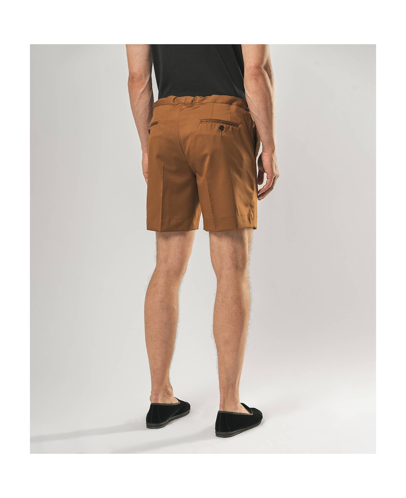 Larusmiani Wool Shorts Positano Pants - Brown