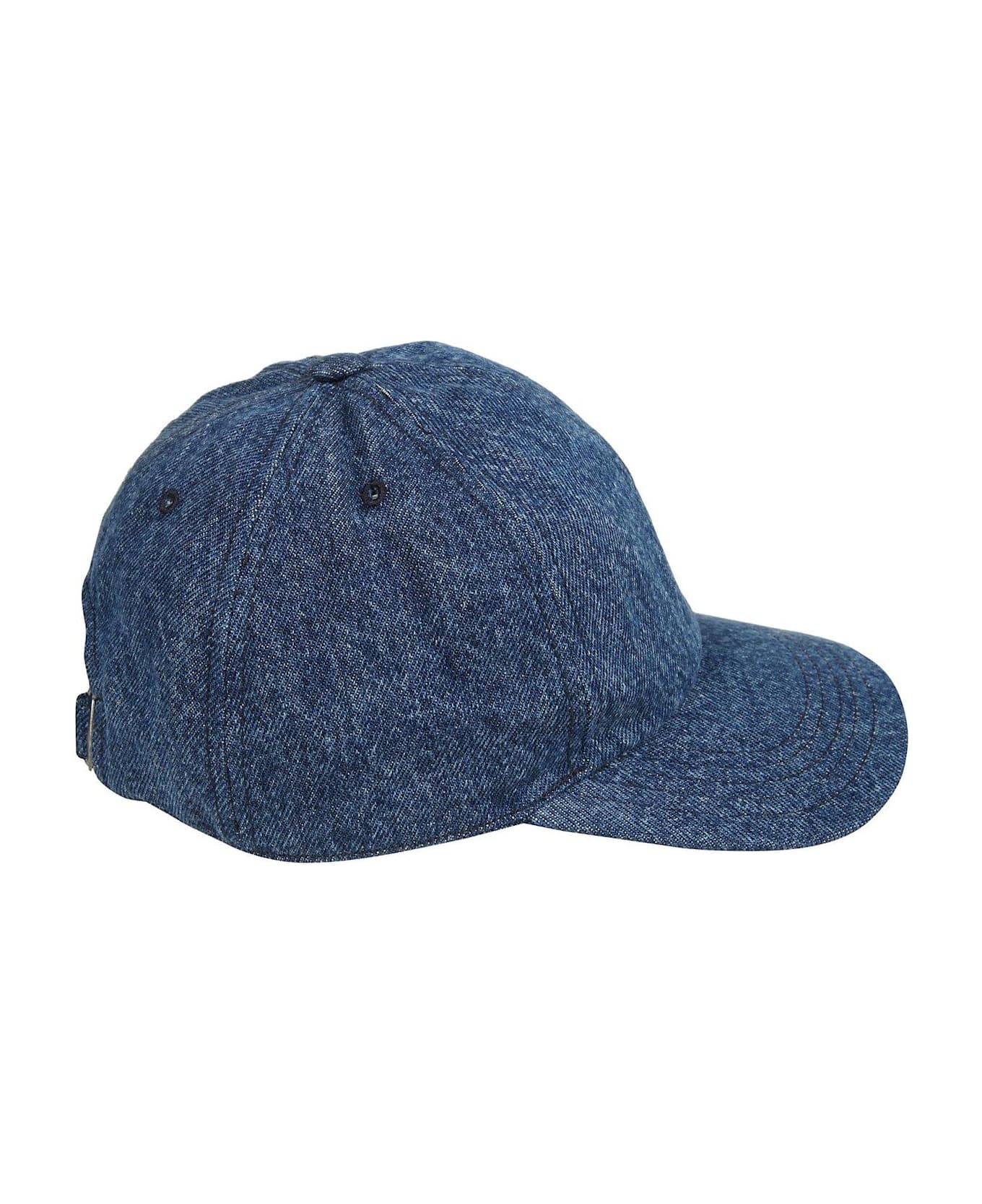 Isabel Marant Tomas Logo Embroidered Cap - blue