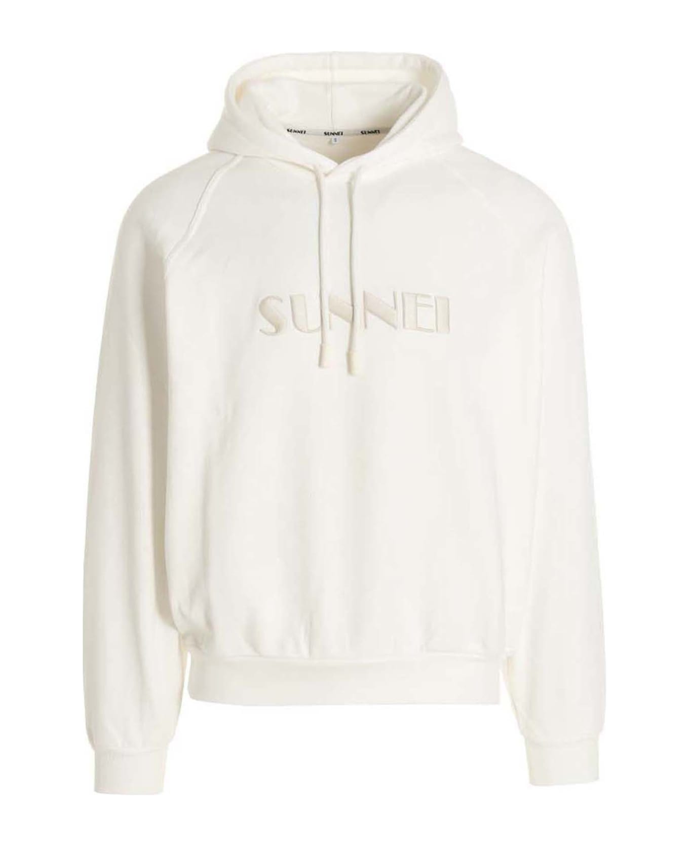 Sunnei Logo Hoodie - White