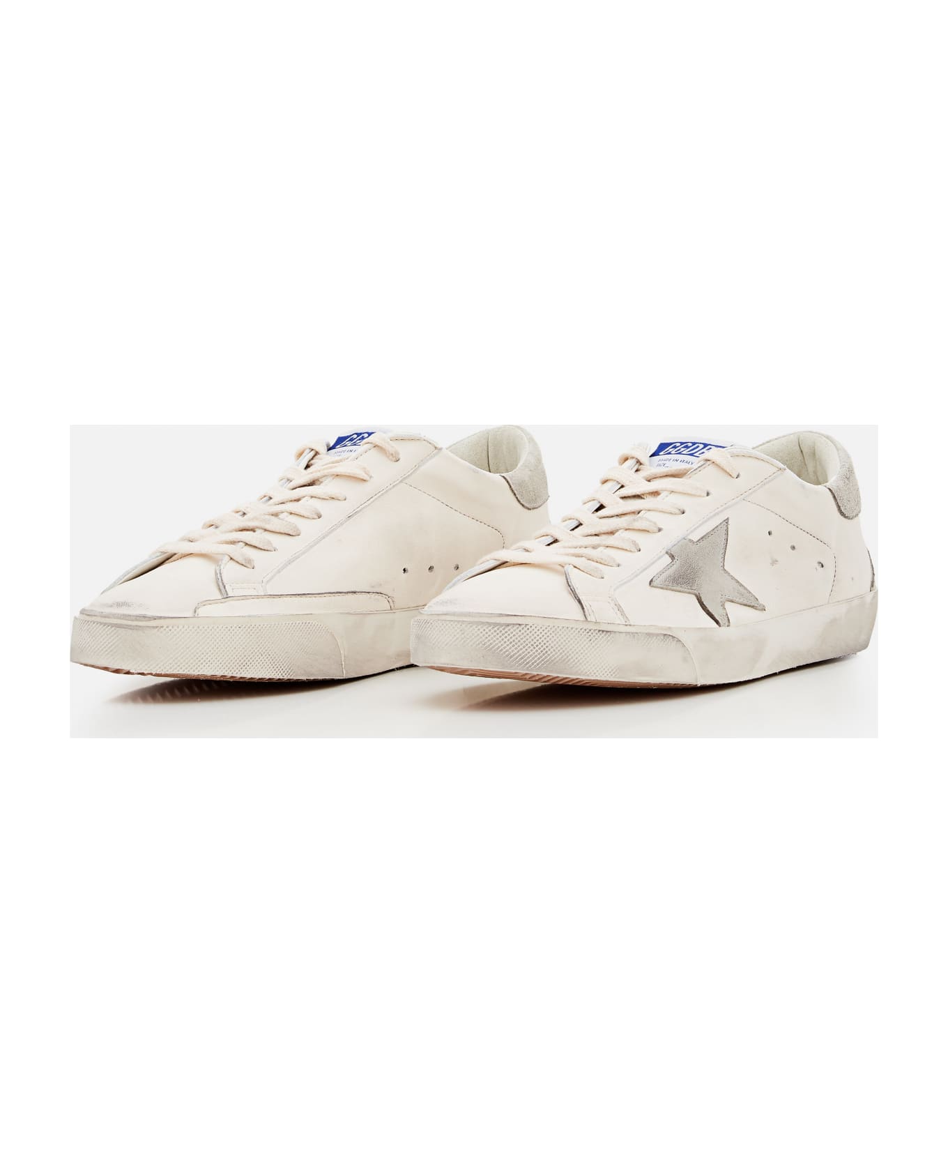 Golden Goose Superstar Leather Sneakers - White