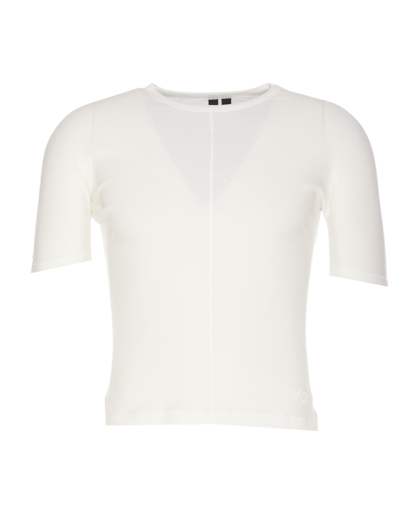 Y-3 Logo Fitted T-shirt - White