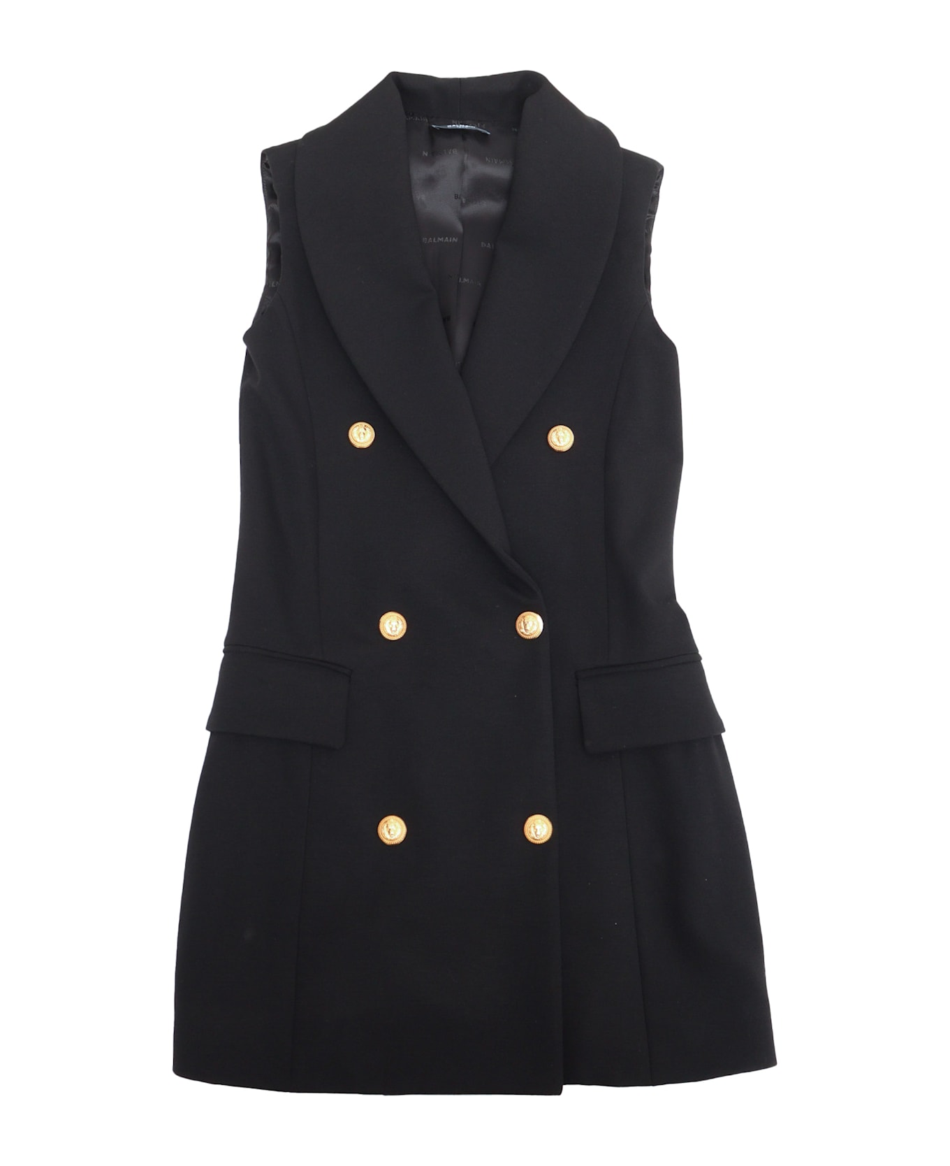 Balmain Knit Dress - BLACK