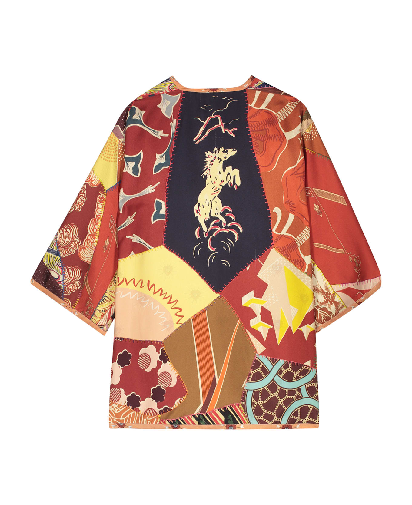 Etro Silk Poncho - Multicolor