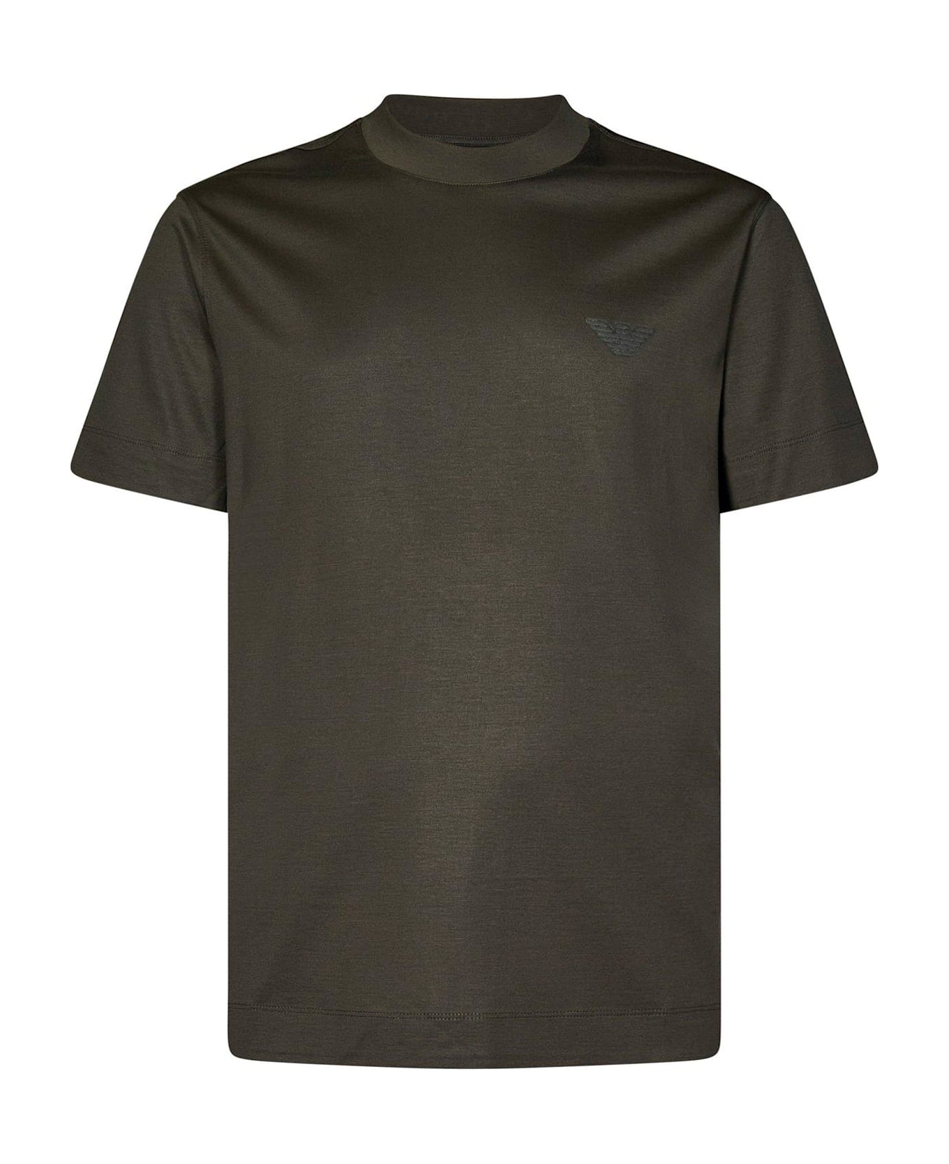 Emporio Armani Logo Patch Crewneck T-shirt - Green