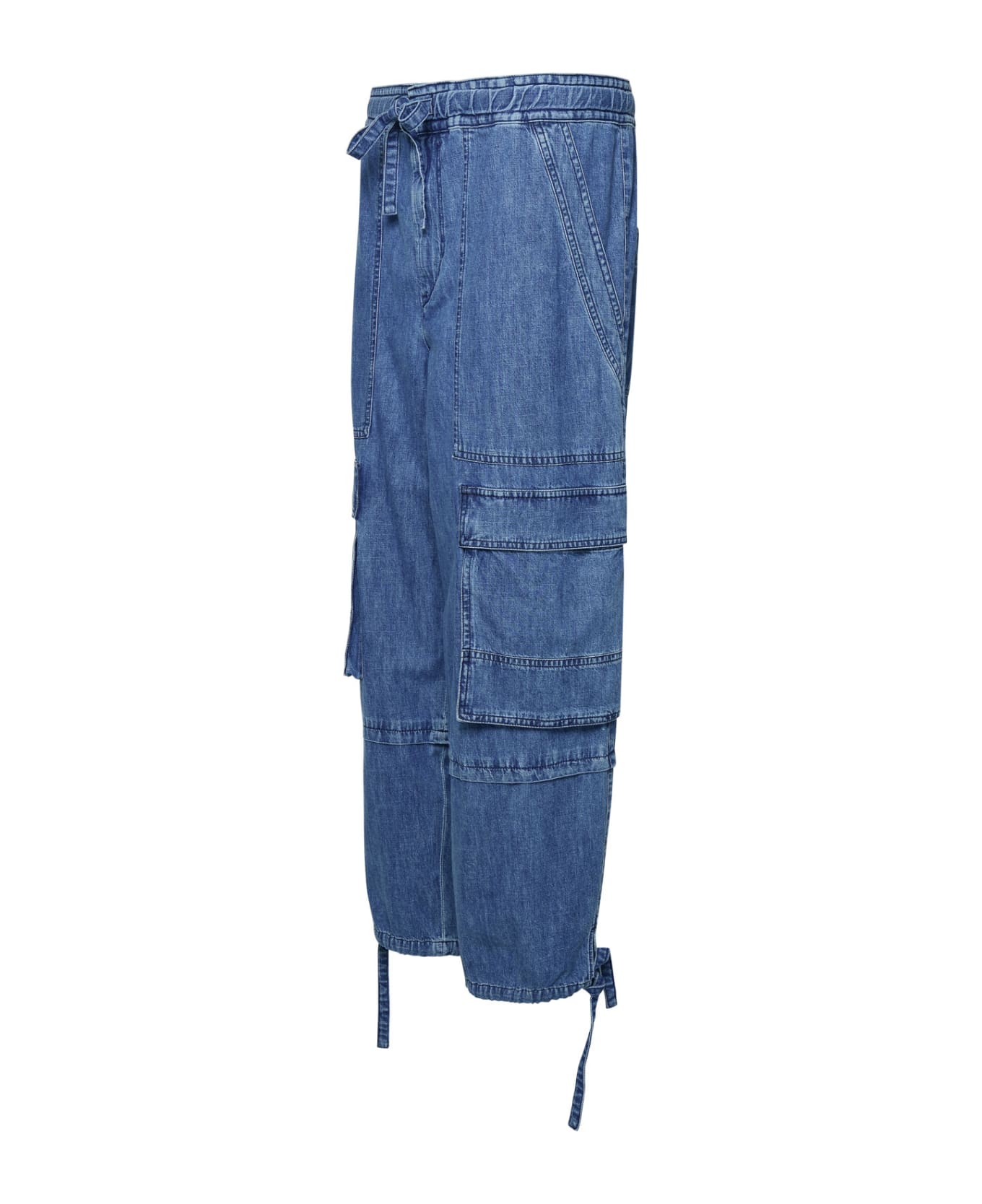 Marant Étoile Cotton Cargo Pants - BLUE