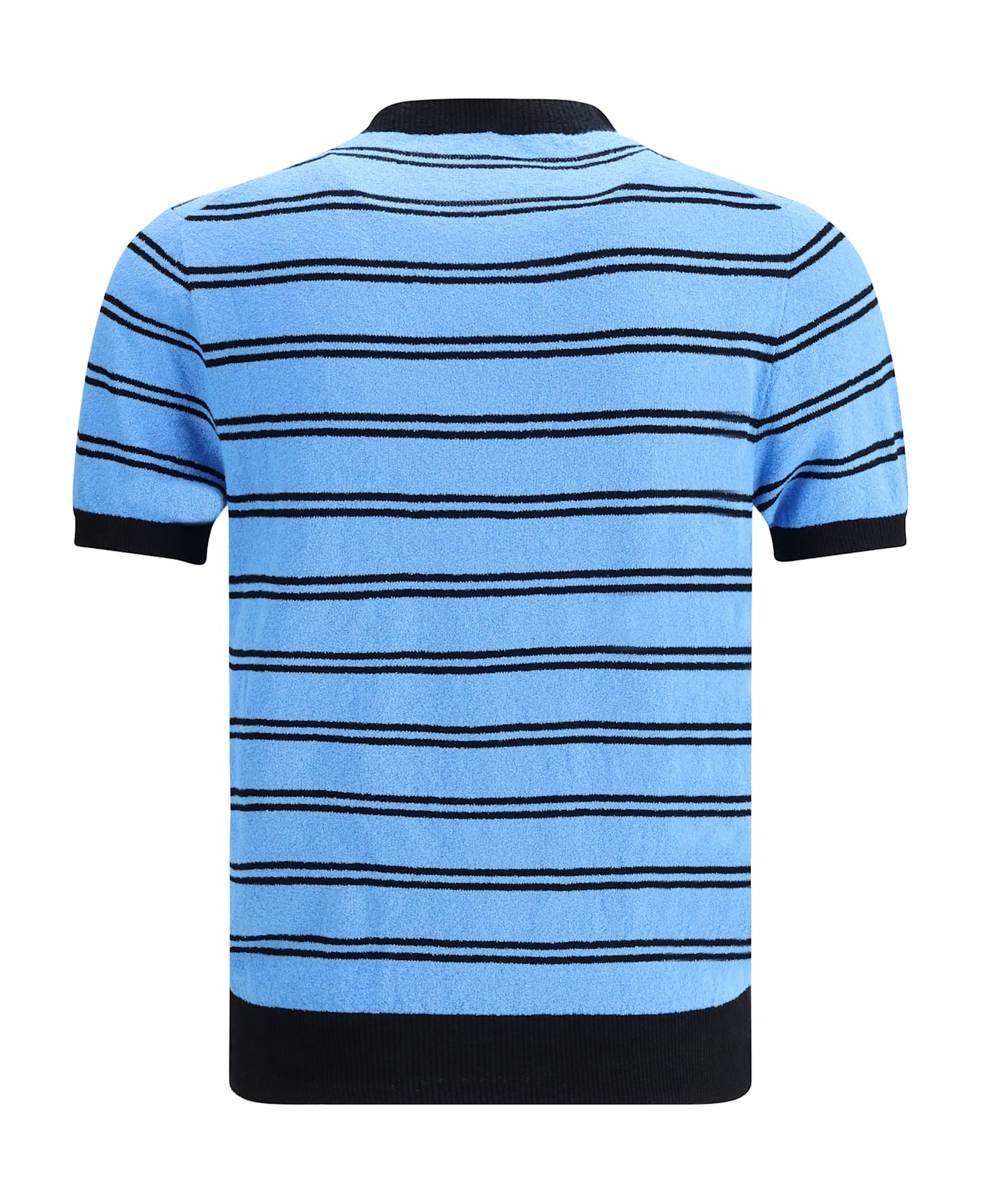 Prada Striped T-shirt - Nero+azzurro