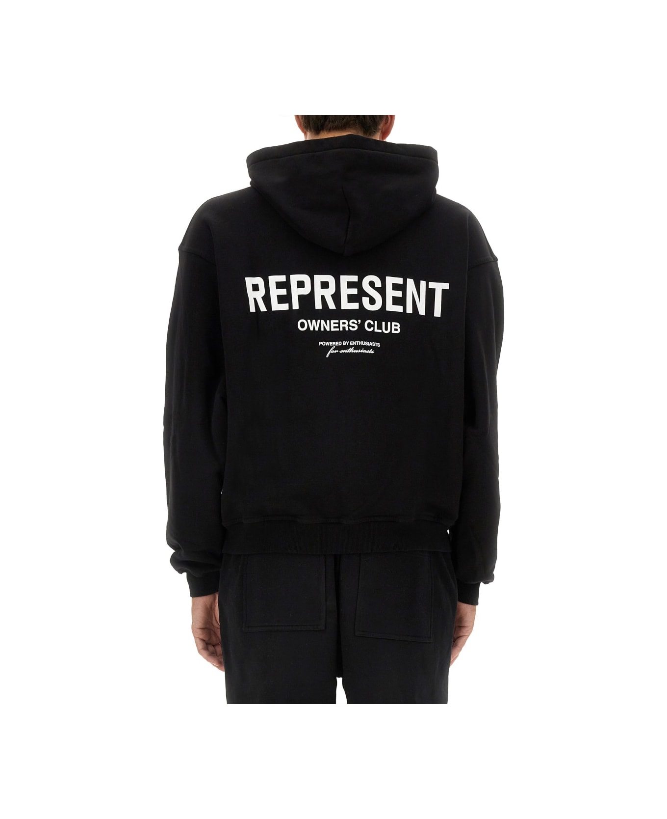 REPRESENT Zipper Hoodie - BLACK