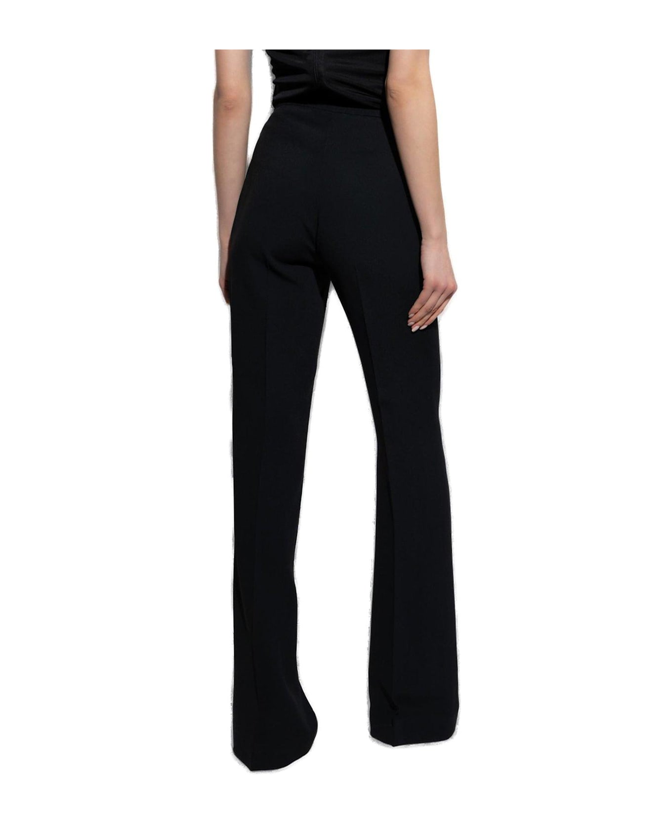 Versace High-waist Wide-leg Trousers - Nero
